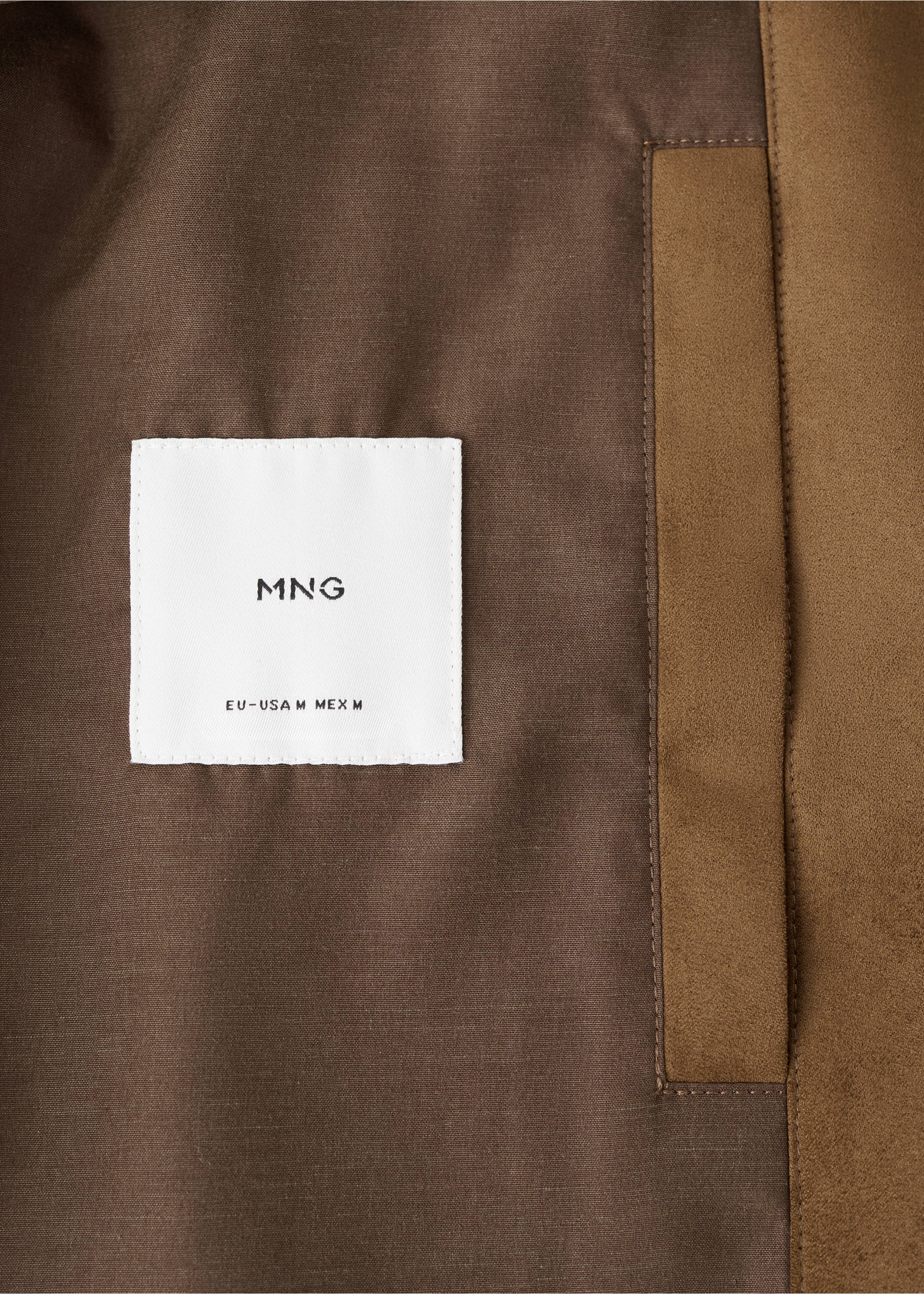 Chaqueta bomber efecto ante - Detalle del artículo 0, Cognac. Ref: 27074404-00.