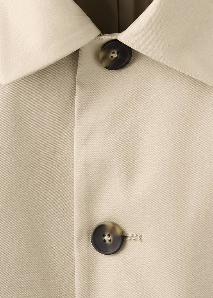 Water-repellent gabardine with pockets — Beige