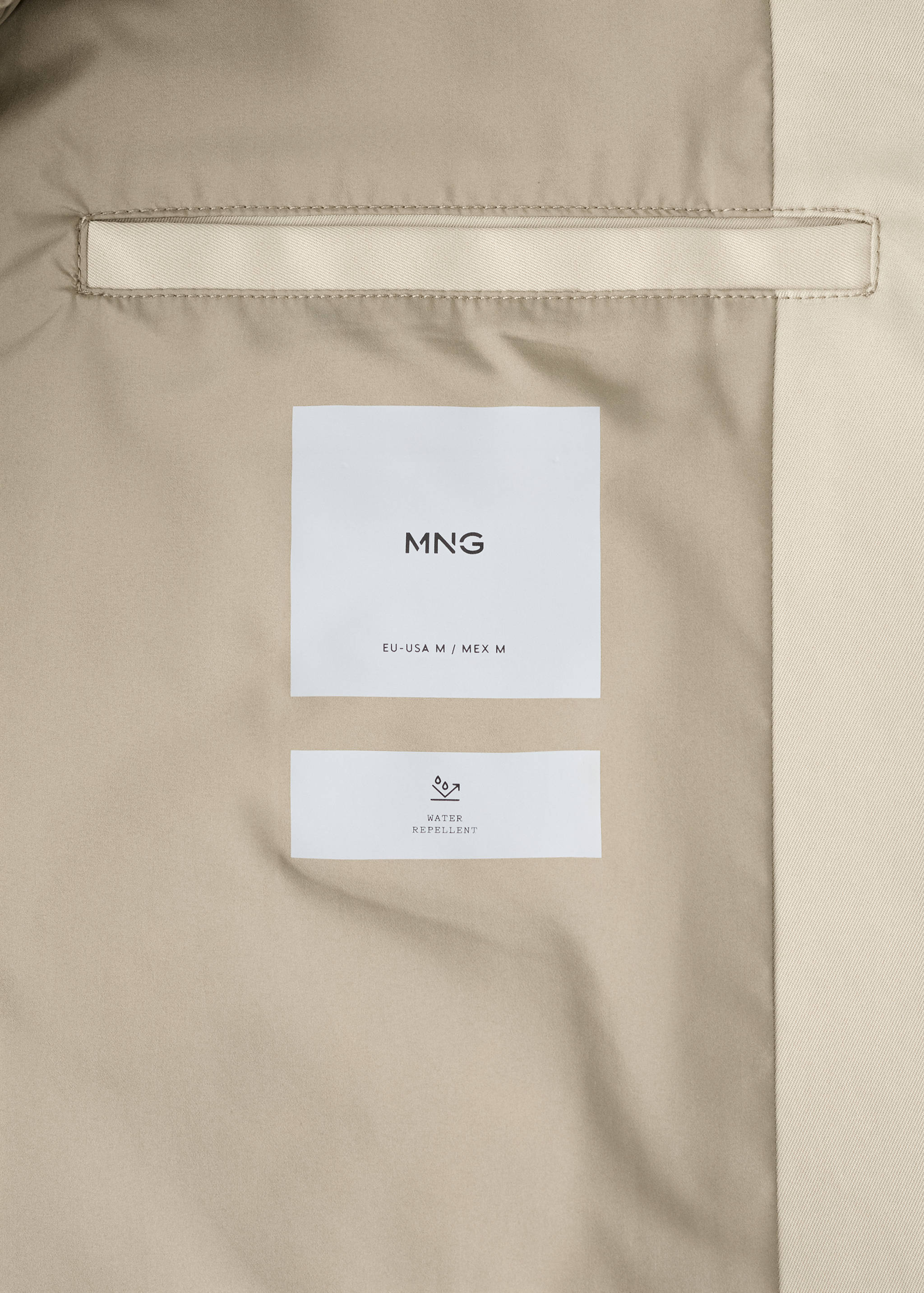 Gabardina water-repellent bolsillos - Detalle del artículo 0