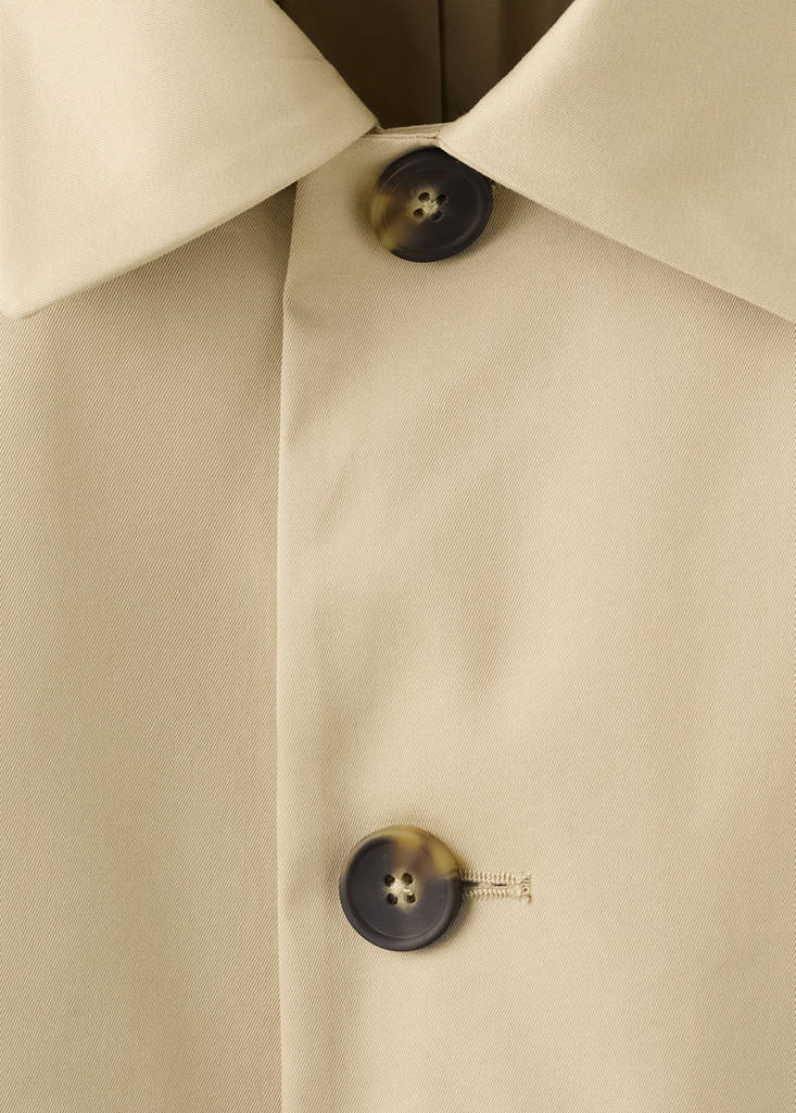 Water-repellent gabardine with pockets — Beige