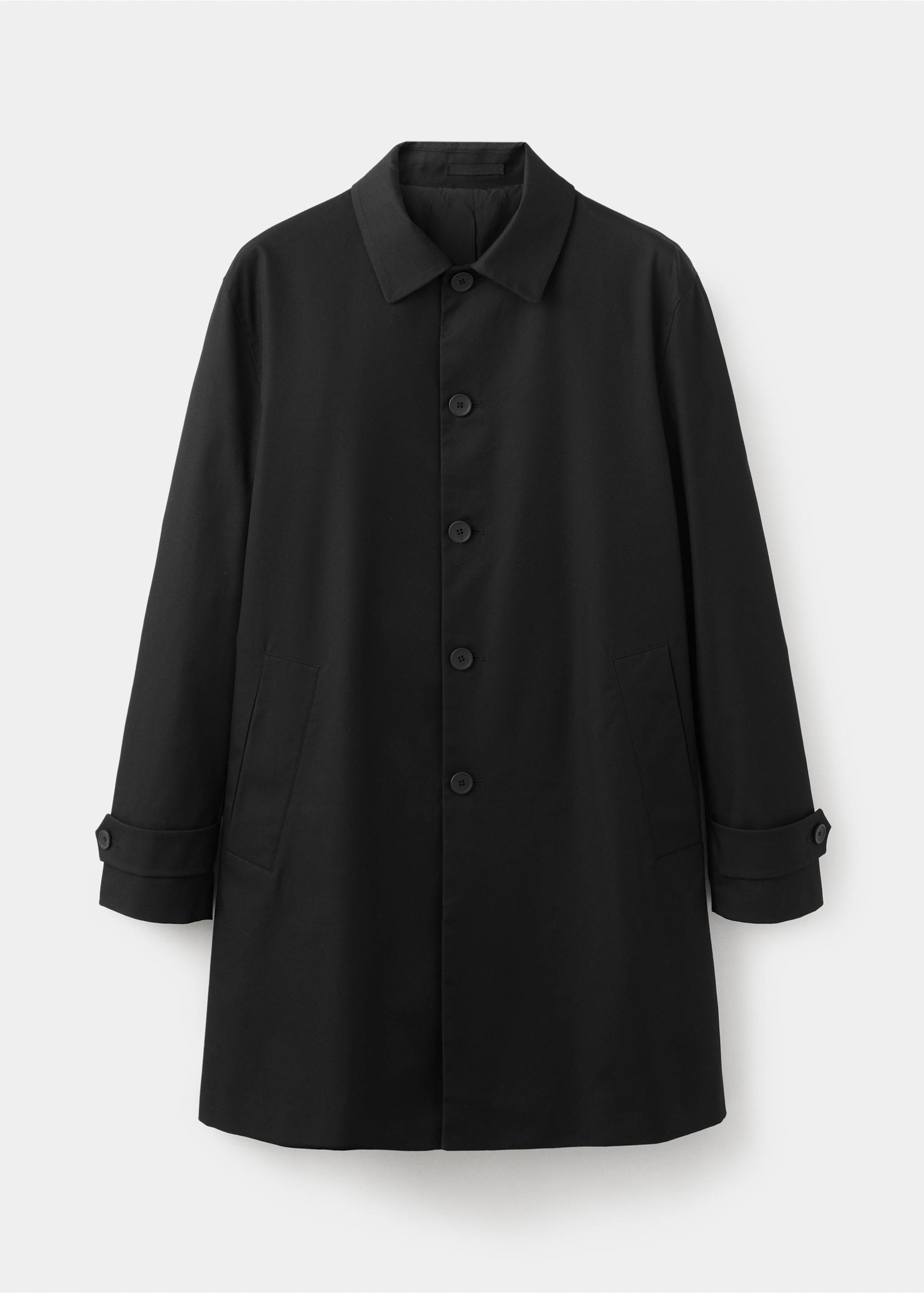 Gabardina water-repellent bolsillos - Artículo sin modelo, Negro. Ref: 27074405-00.