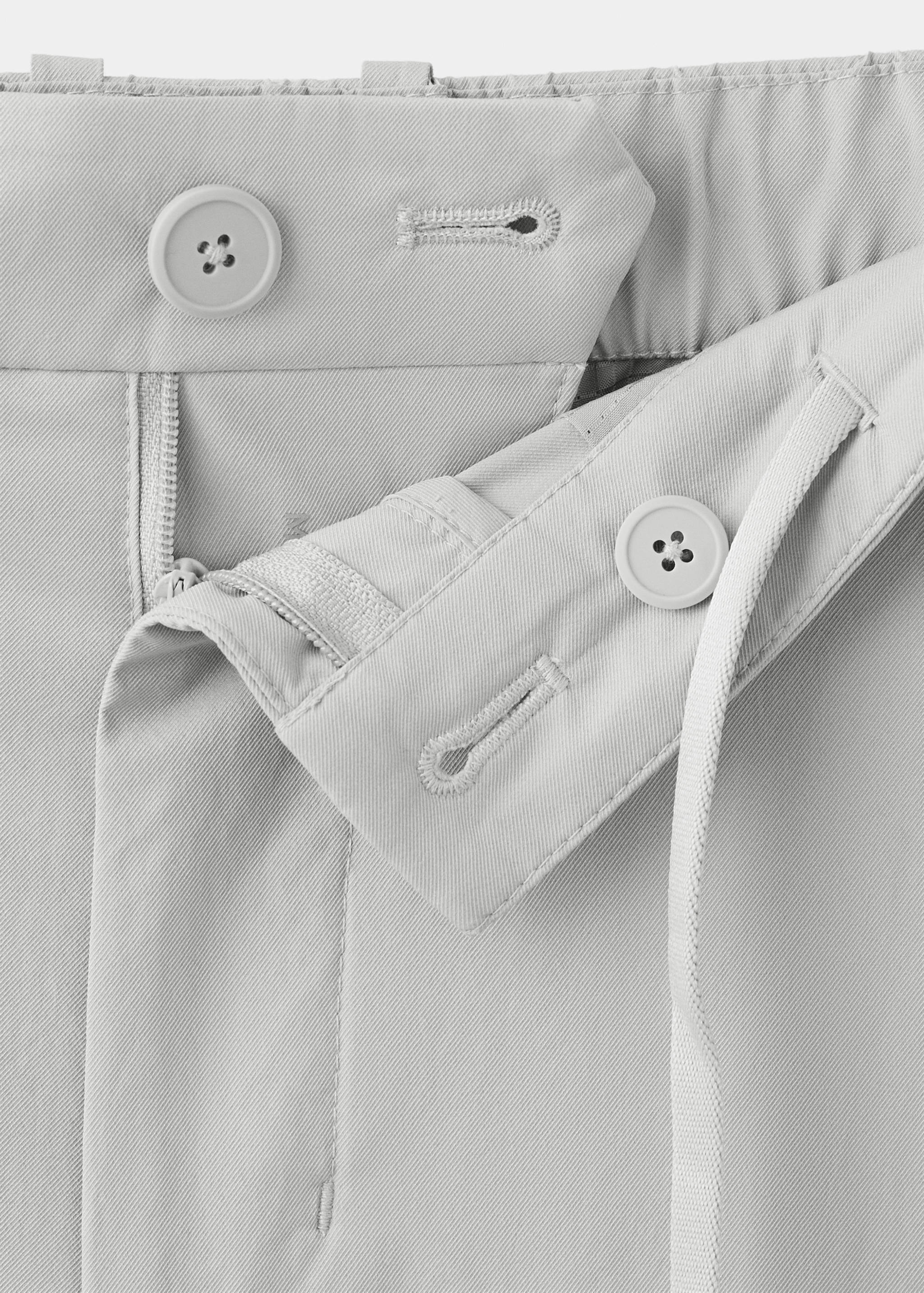 Slim fit water-repellent trousers - Details of the article 0