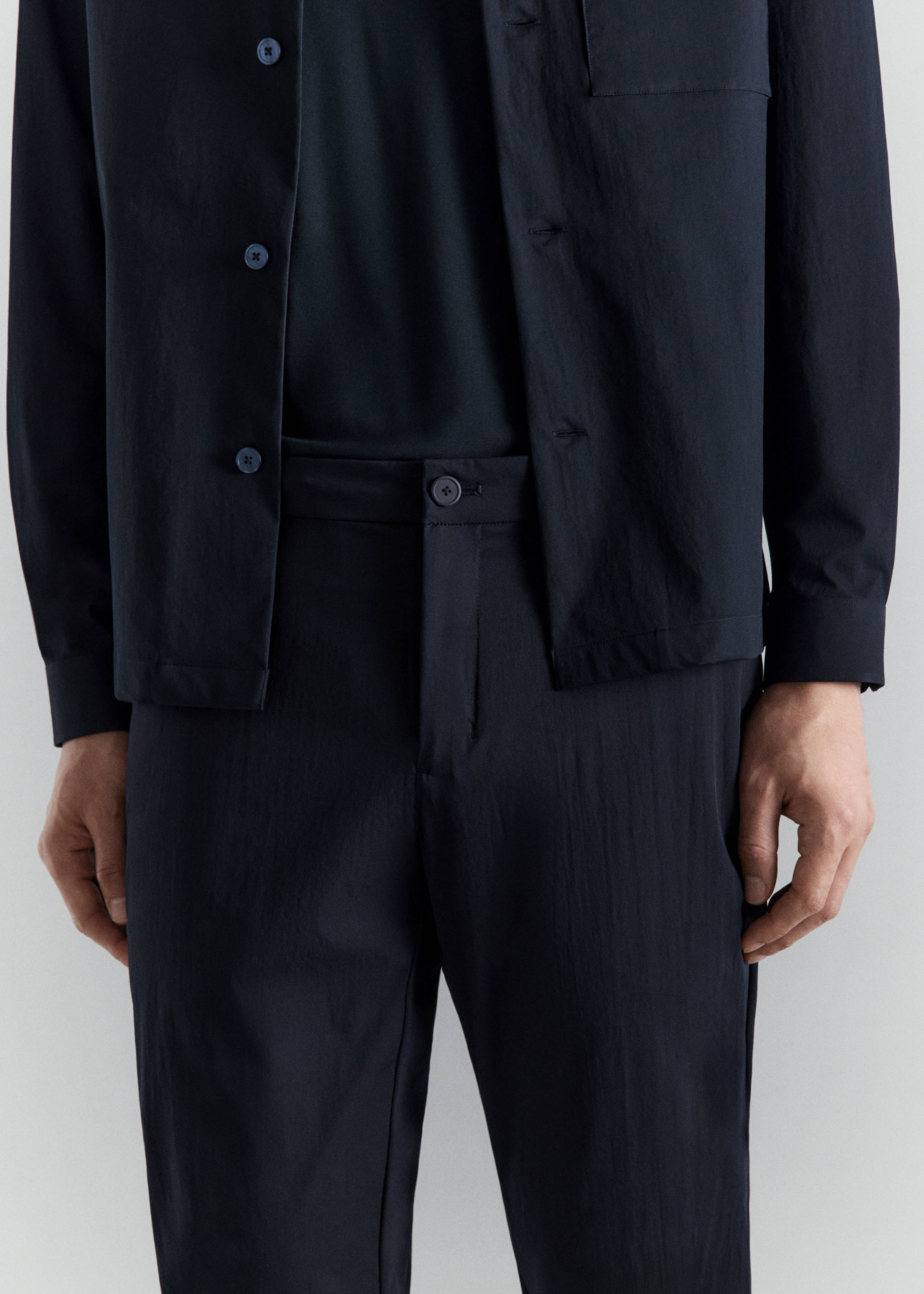 Брюки зауженного кроя с водоотталкивающей пропиткой - Деталь изделия 6