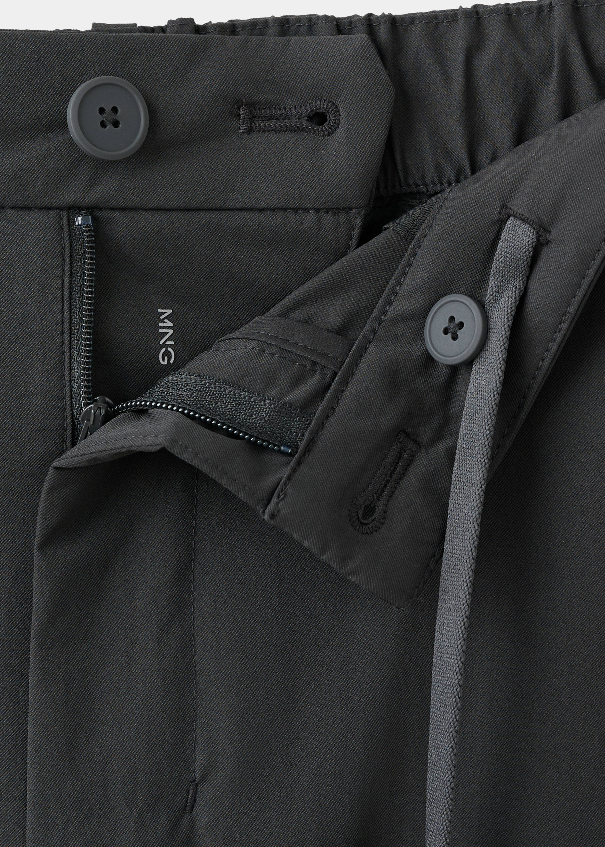 Slim fit water-repellent trousers - Details of the article 0