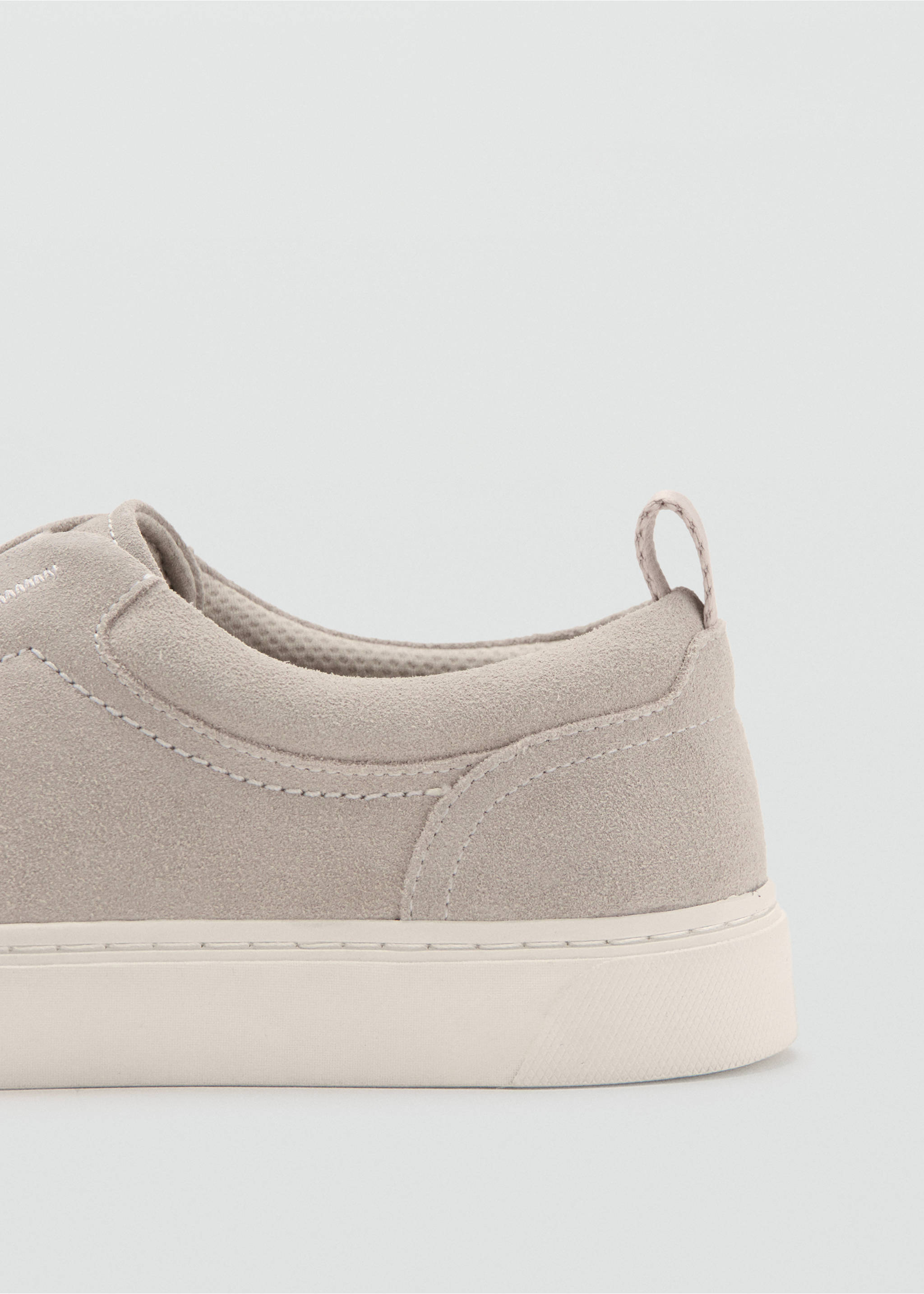 Deportiva piel serraje suela Vibram® - Detalle del artículo 1, Gris hielo. Ref: 27074409-00.