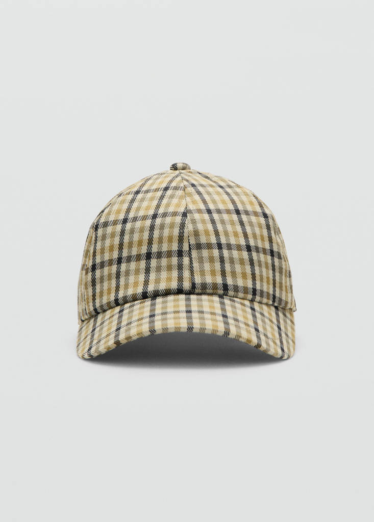 Gorra visera cuadros