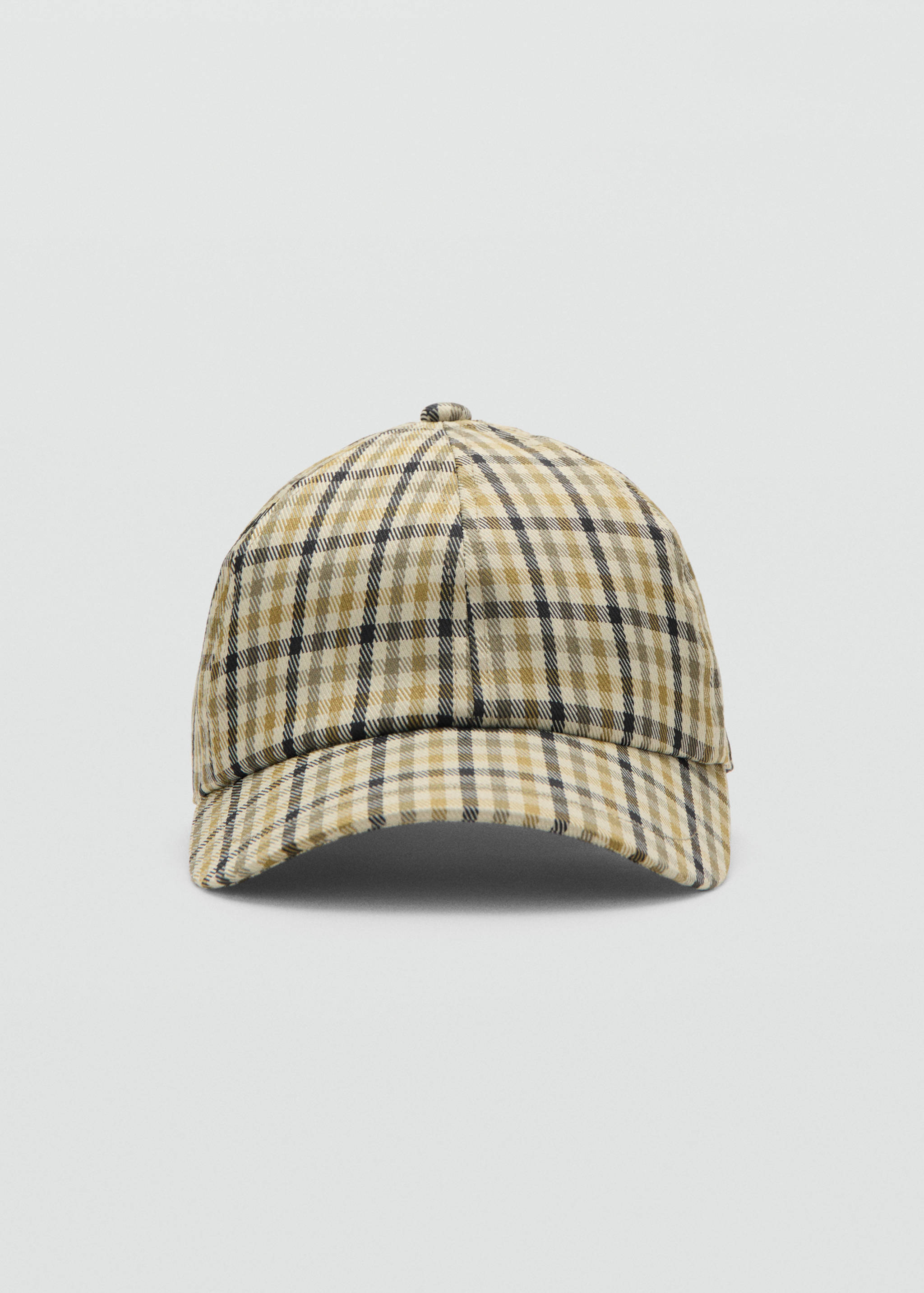 Gorra visera cuadros - Plano medio