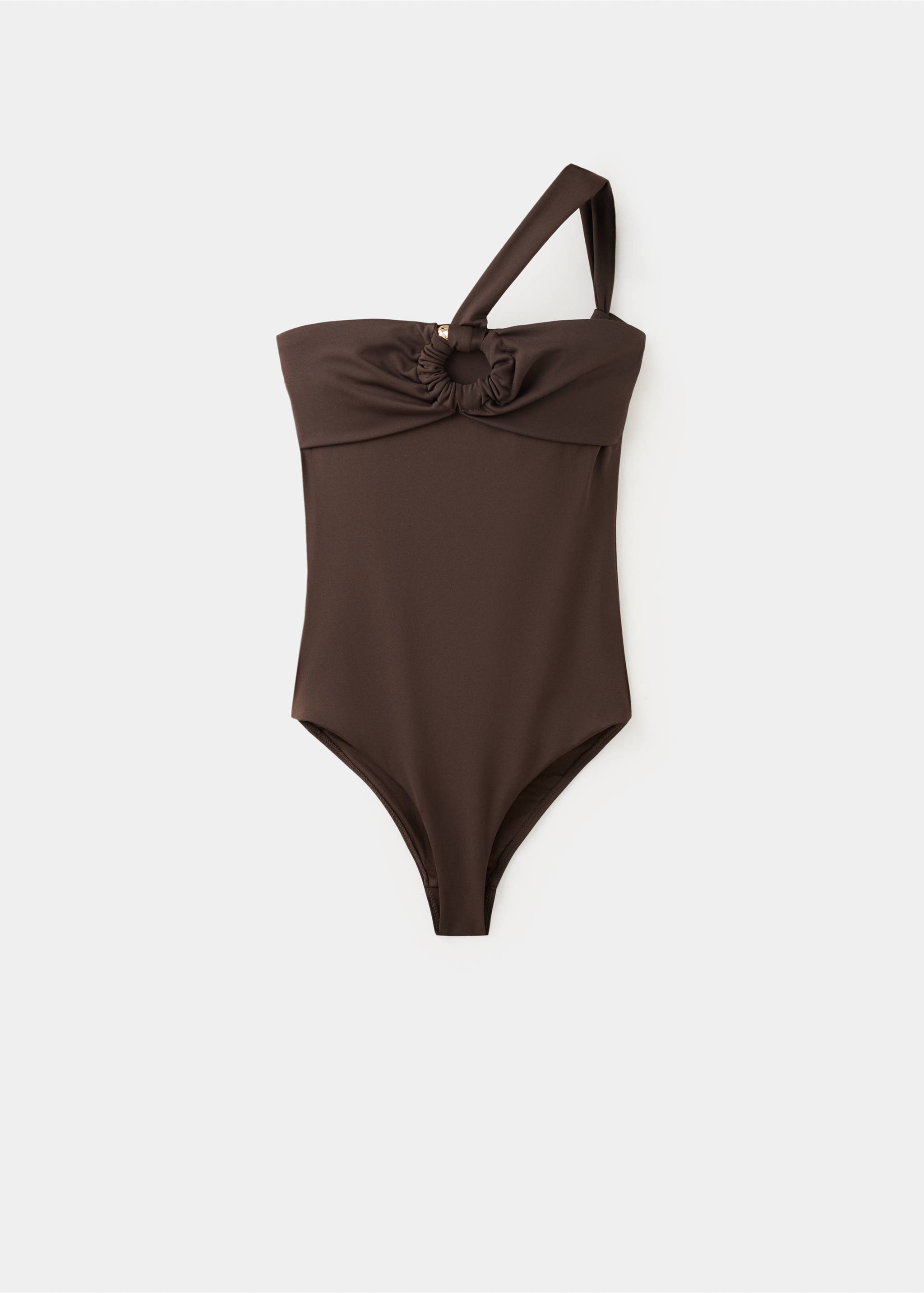 Bañador asimétrico aro - Artículo sin modelo, Marrón. Ref: 27074411-00.