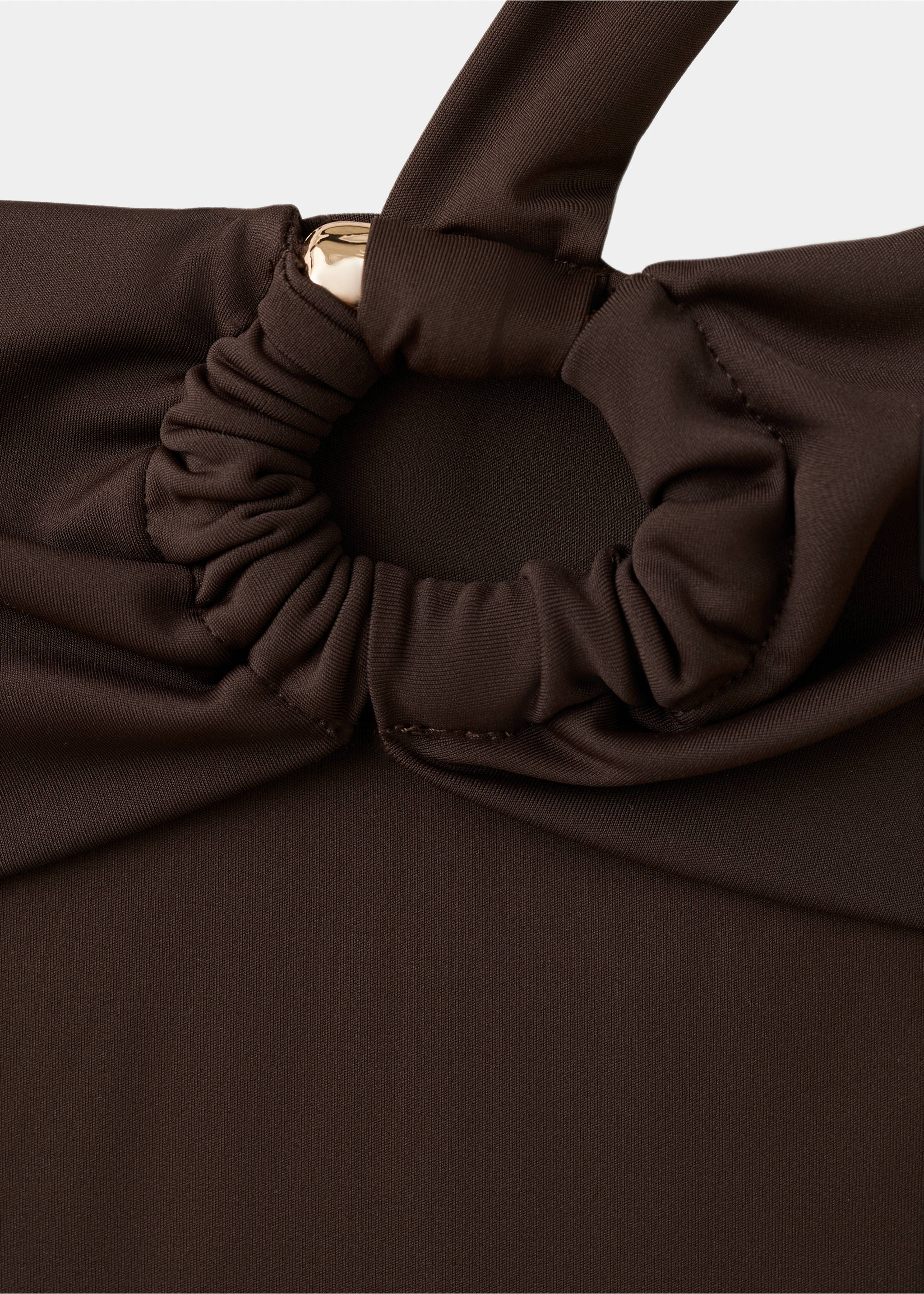 Bañador asimétrico aro - Detalle del artículo 8, Marrón. Ref: 27074411-00.