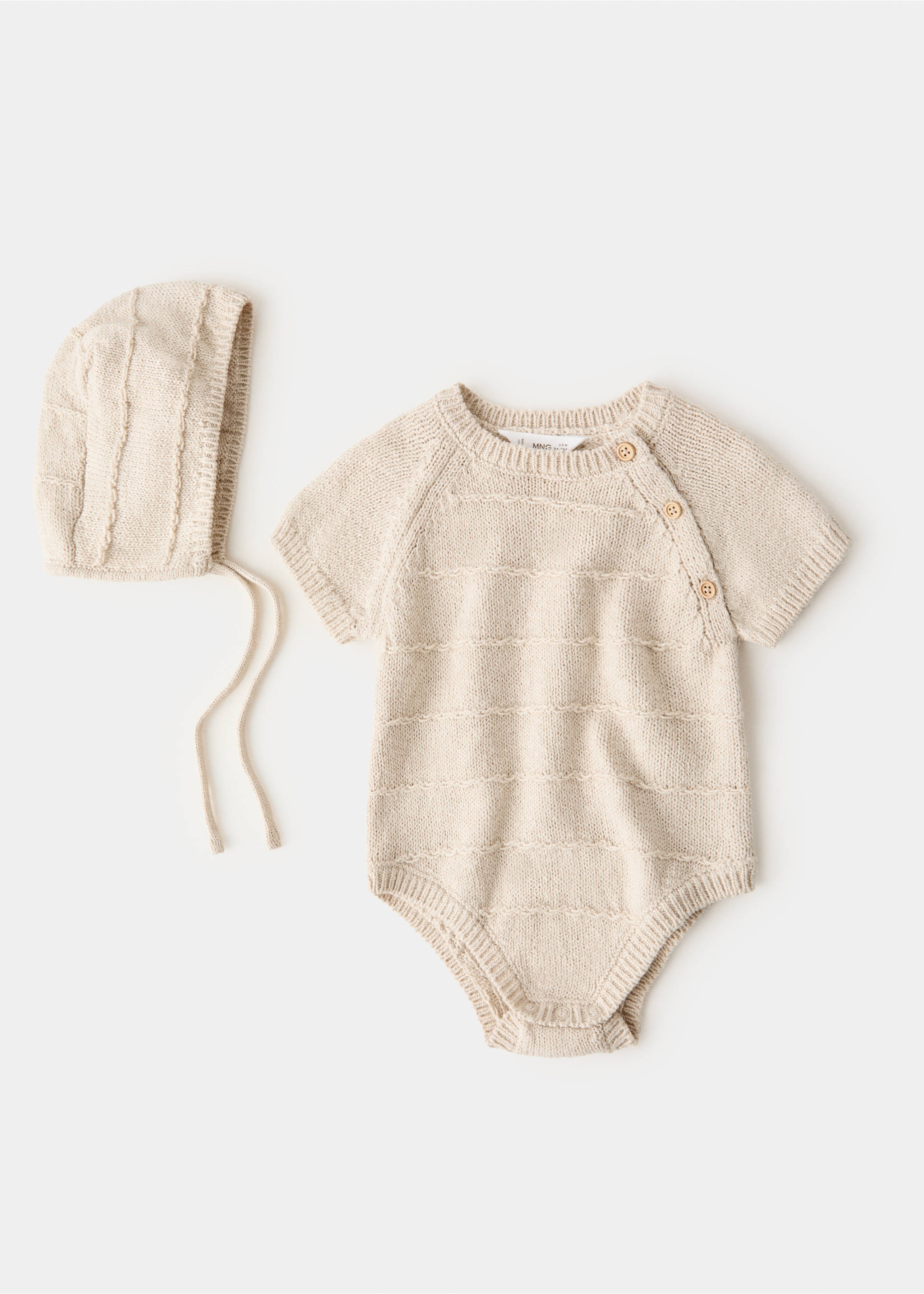 Pelele punto botones - Detalle del artículo 0, Beige. Ref: 27074412-00.