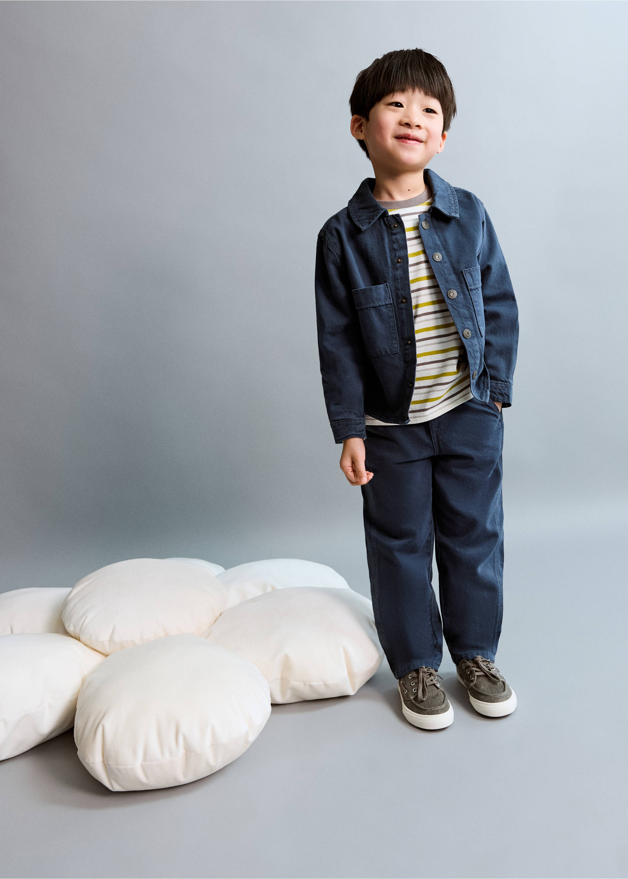 Jeans with stitch detailing - General plane, Navy. Ref: 27074419-00.