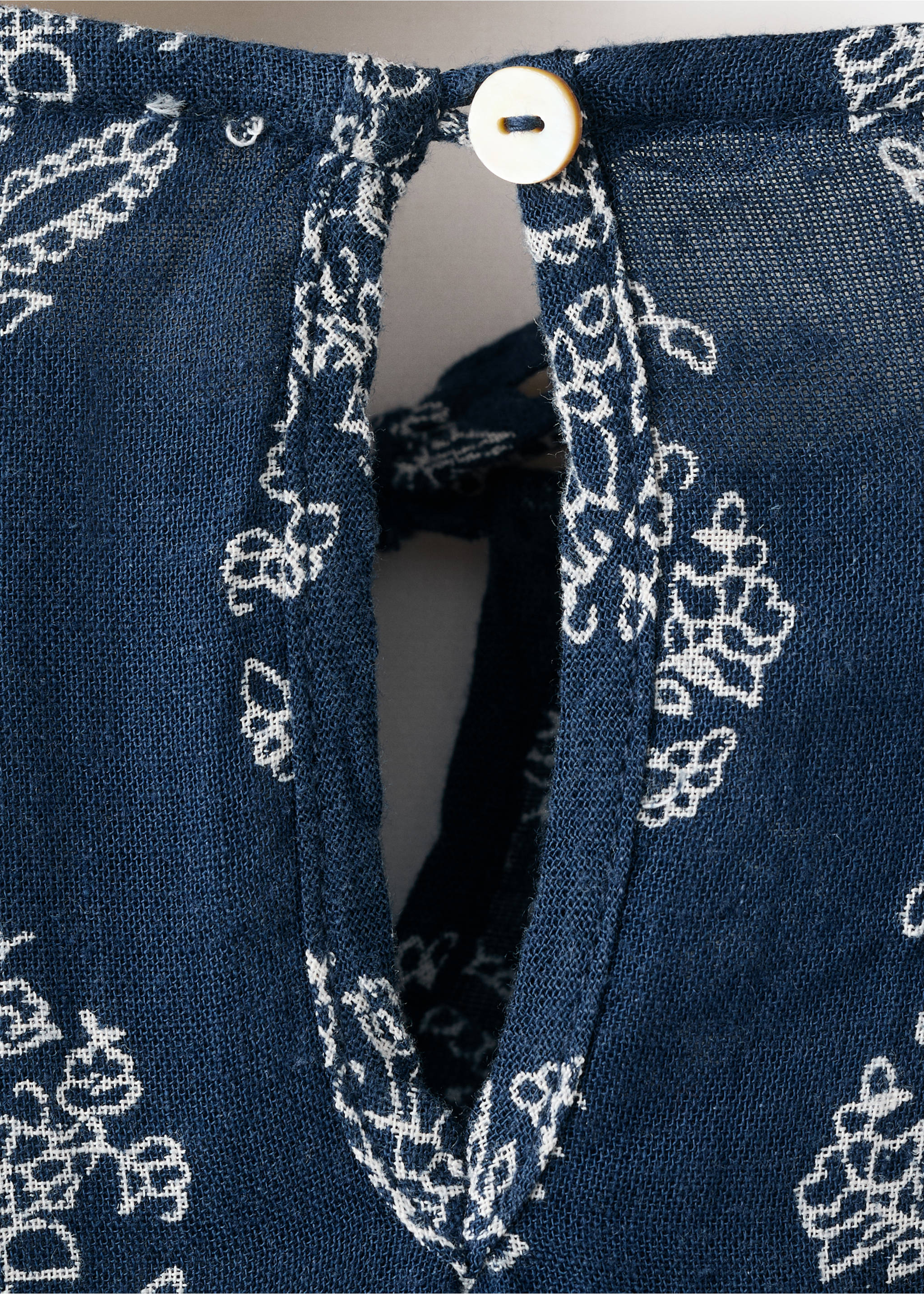 印花莱赛尔纤维连身裤 - null, 海军蓝. Ref: 27074422-00.