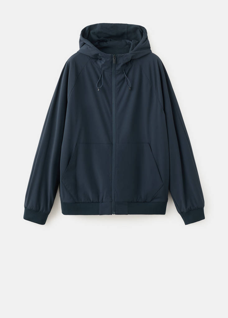 Reversible zip-up sweatshirt Coolmax® — Navy