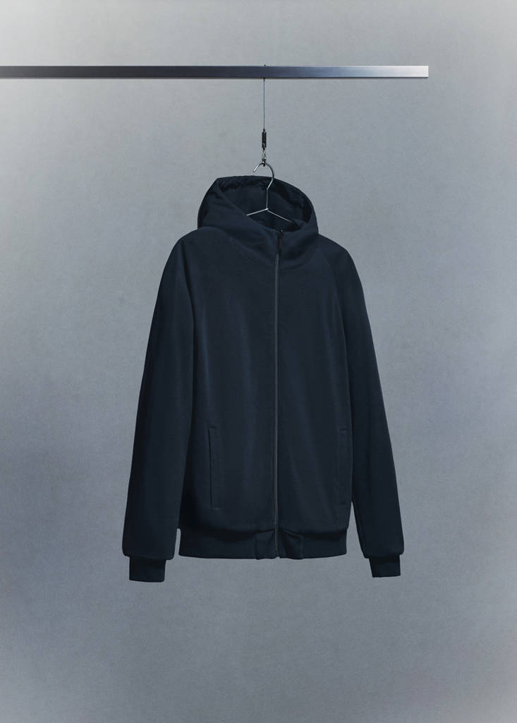 Reversible zip-up sweatshirt Coolmax® — Navy