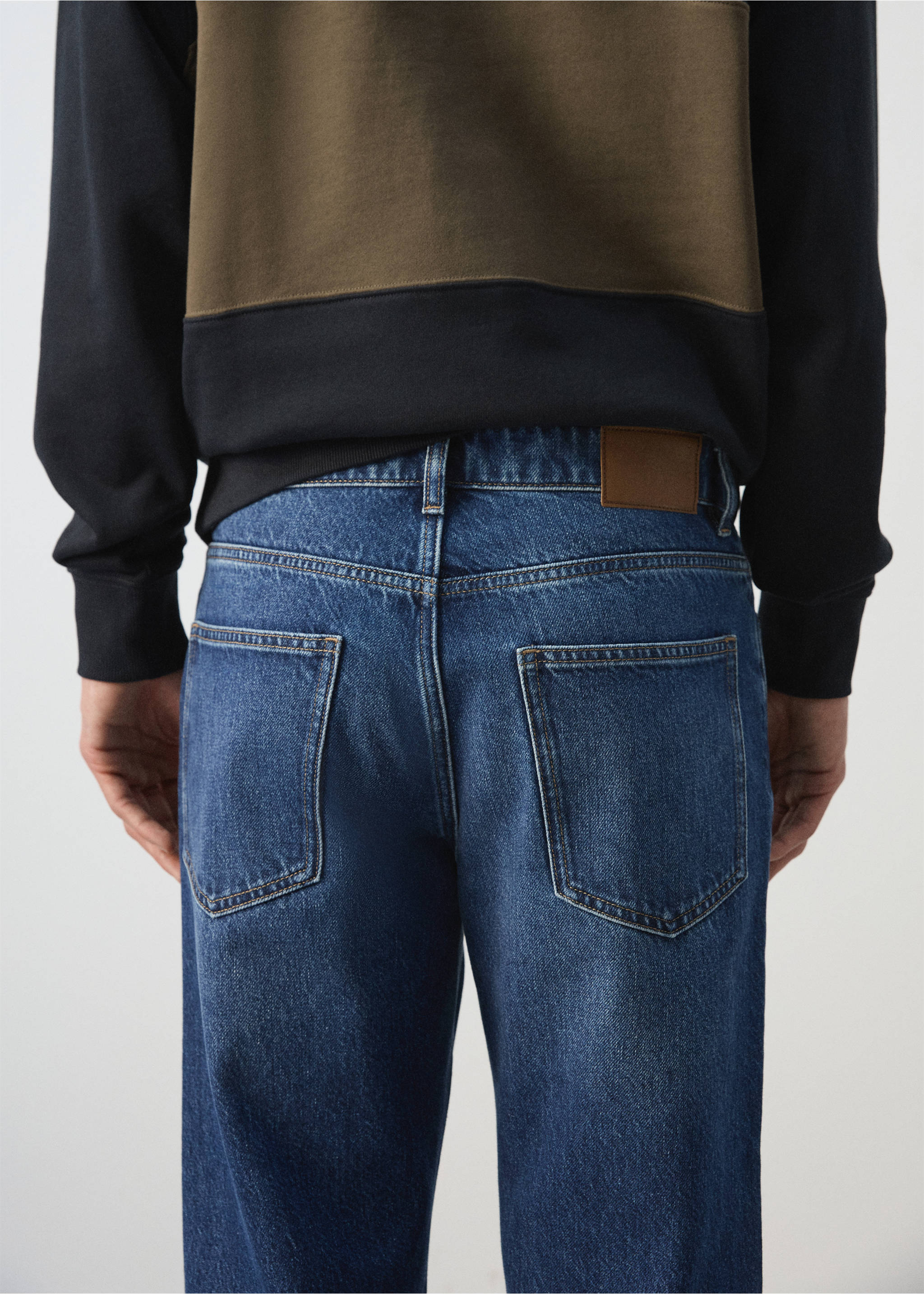 胡萝卜版型七分Sammy牛仔裤 - null, 深蓝色. Ref: 27074426-00.