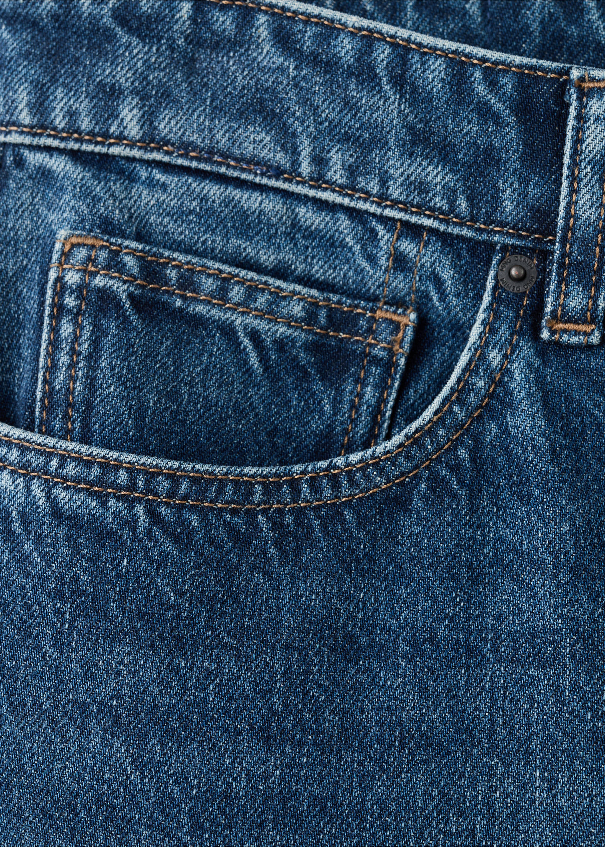 胡萝卜版型七分Sammy牛仔裤 - null, 深蓝色. Ref: 27074426-00.