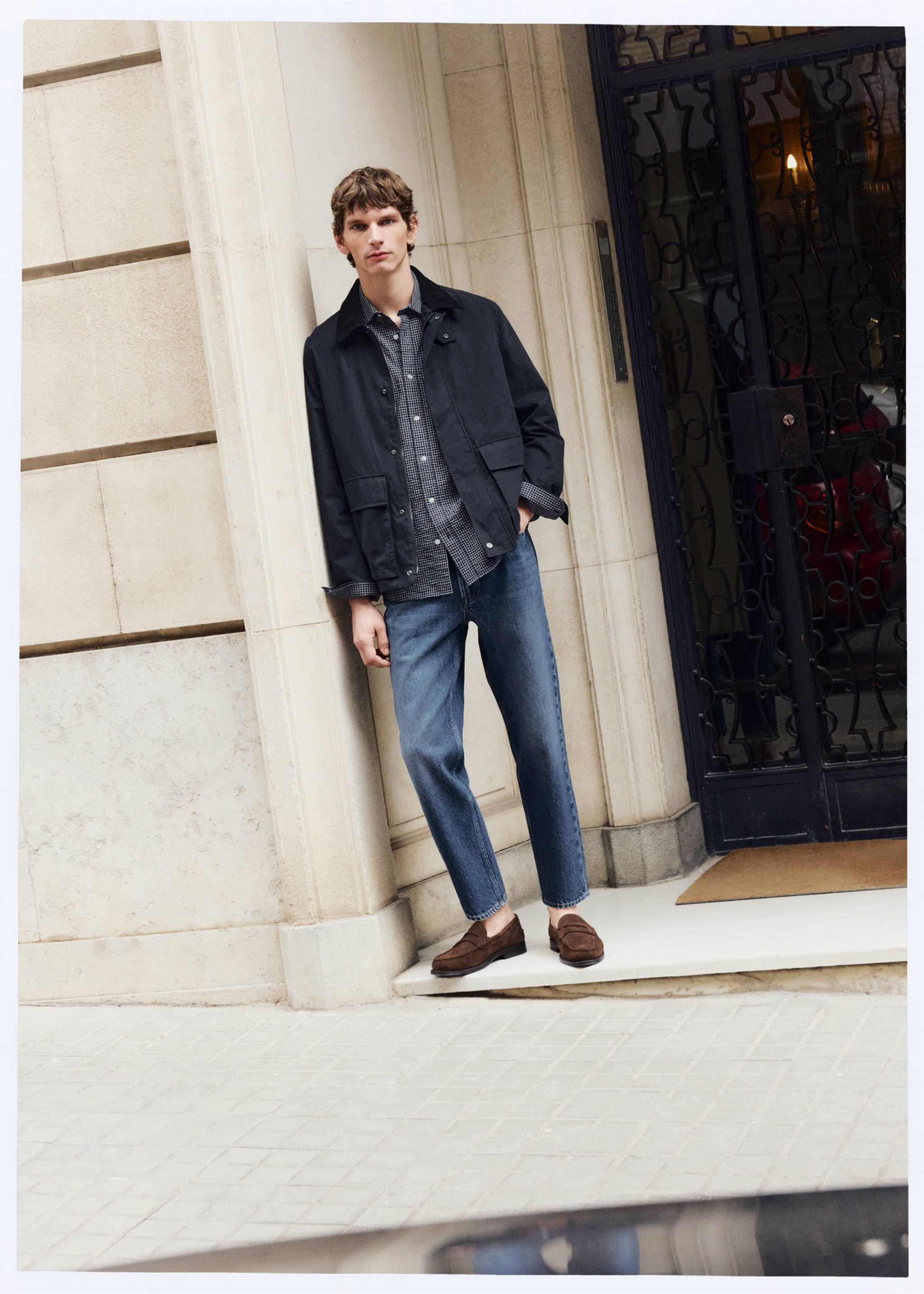 Jeans Sammy cropped carrot-fit - Dettaglio dell'articolo 5, Blu scuro. Ref: 27074426-00.