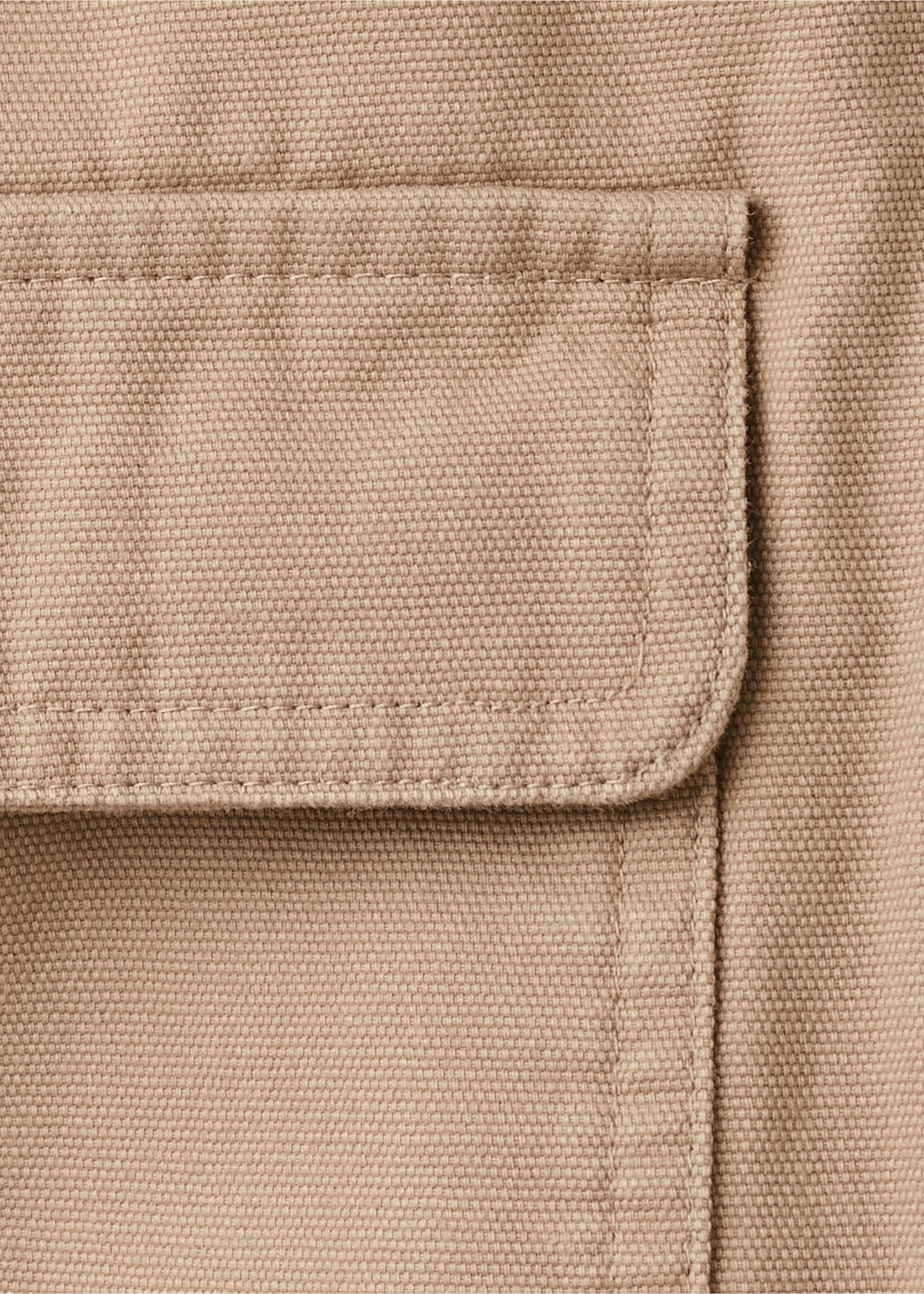 Cazadora sarga bolsillos - Detalle del artículo 0, Beige. Ref: 27074427-00.