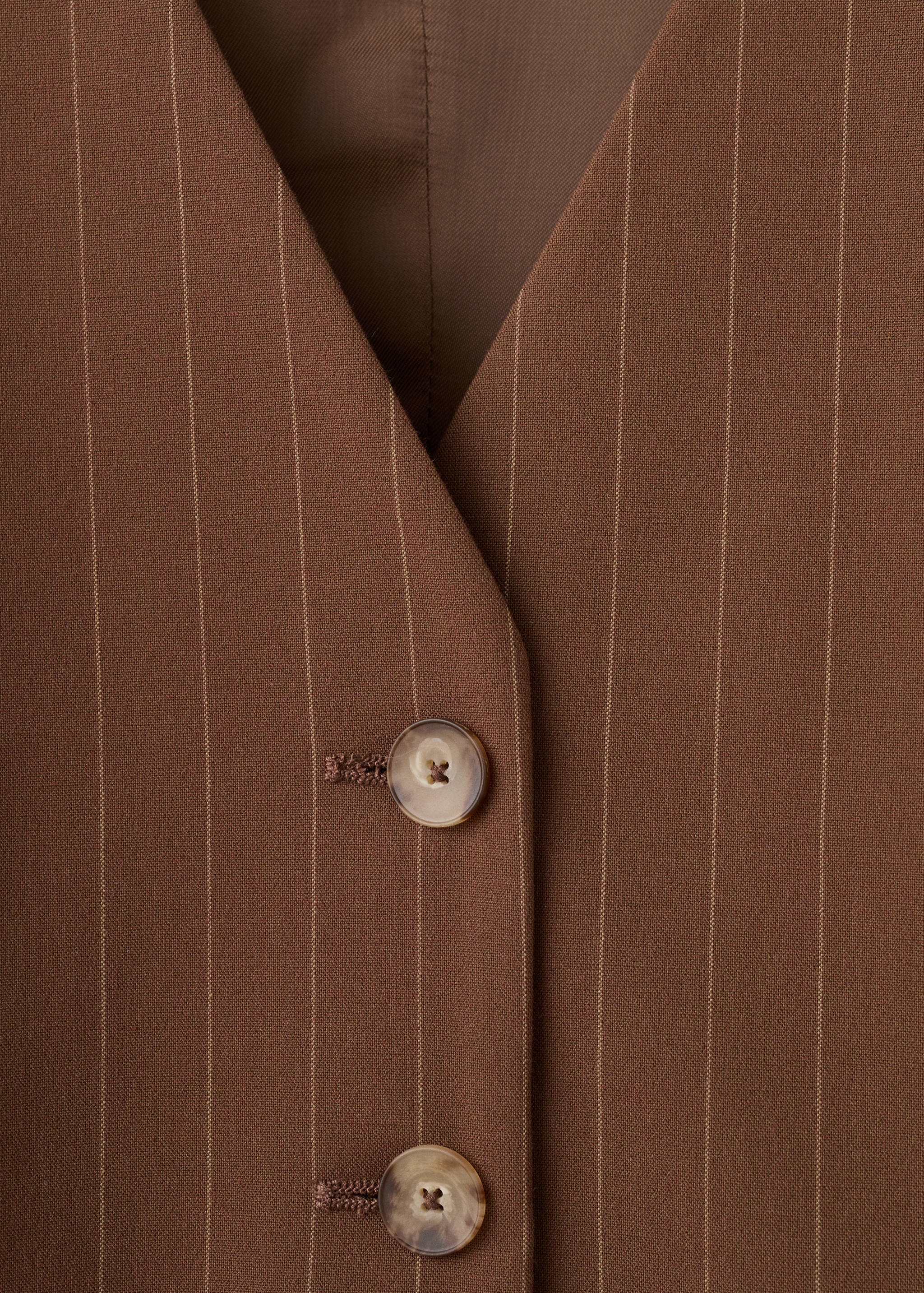 Pinstriped suit waistcoat - Details of the article 0