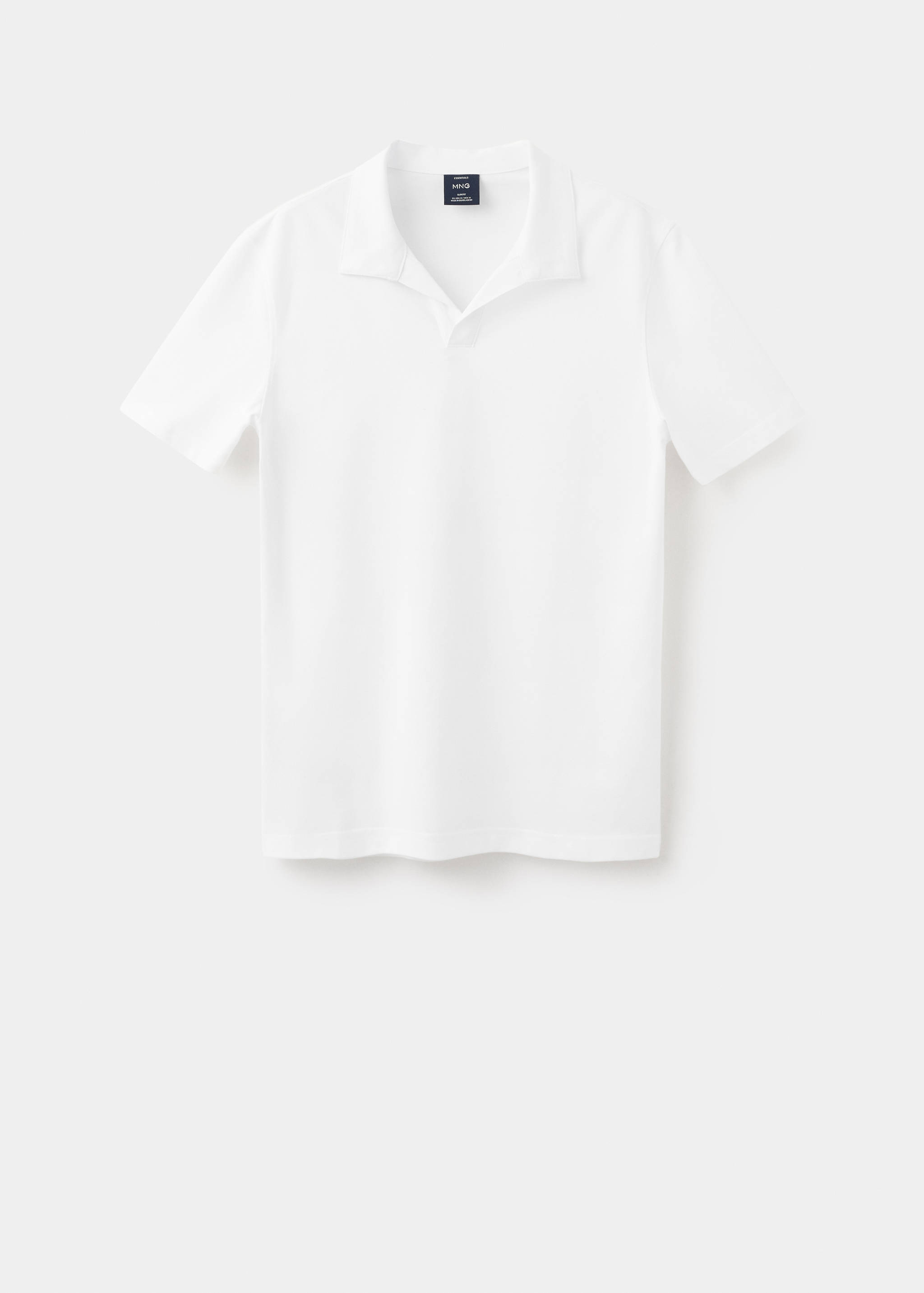 修身版型珠地布Polo衫 - null