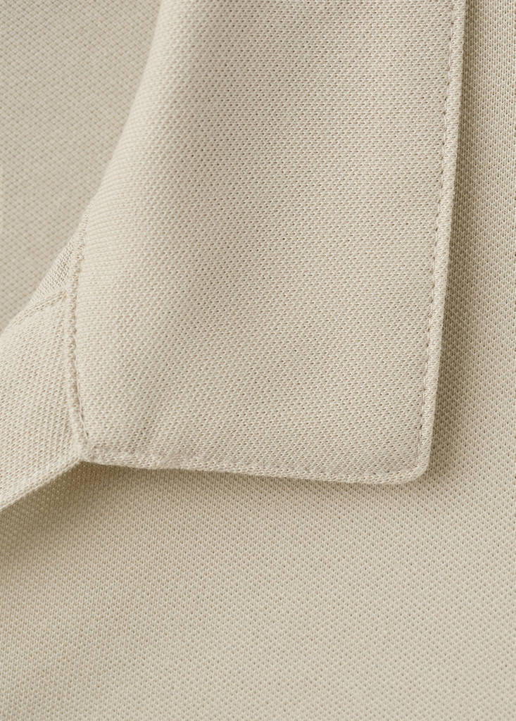 Slim fit piqué polo — Beige