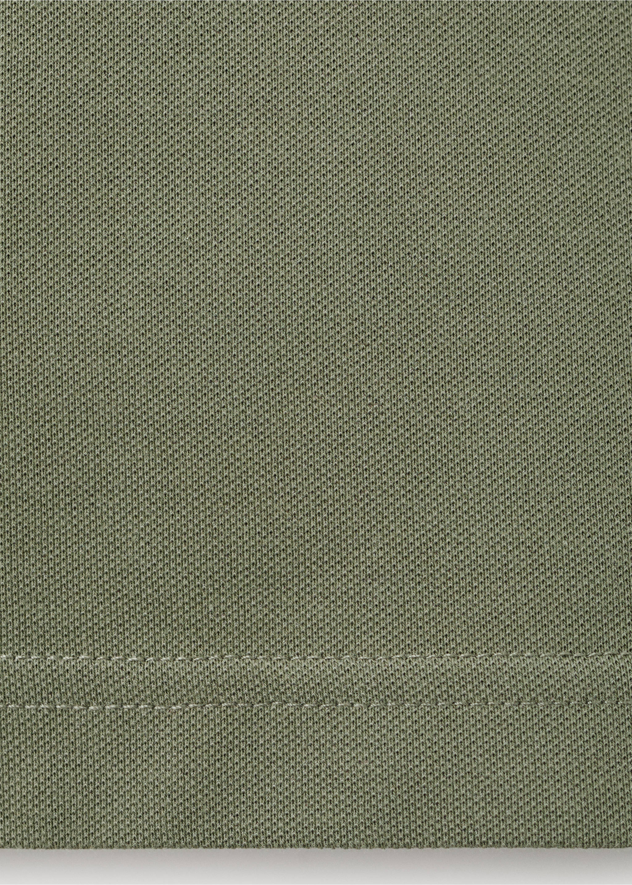Slim fit piqué polo - Details of the article 0, Khaki. Ref: 27074430-00.