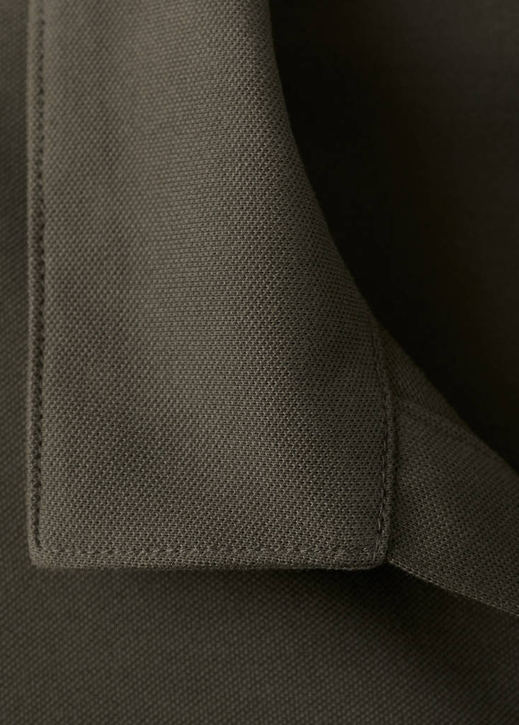 Slim fit piqué polo — Dark Green