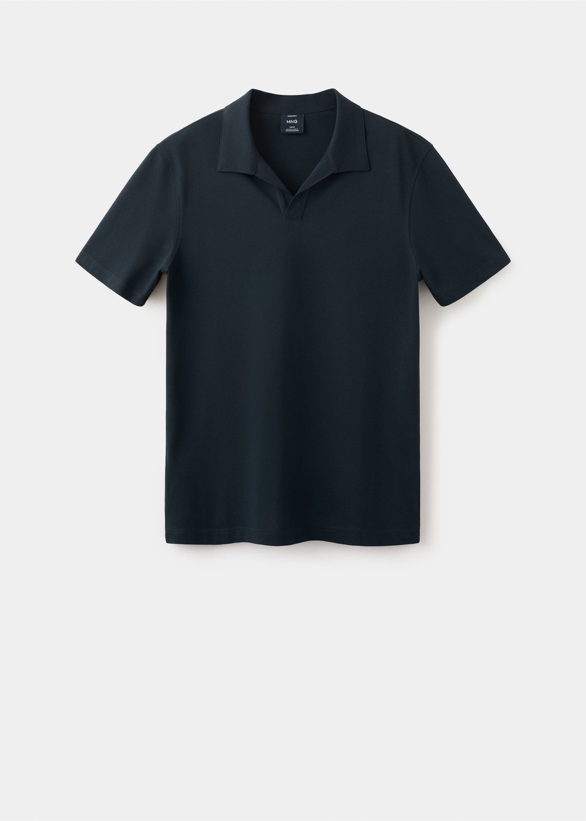 Slim fit piqué polo - Article without model, Navy. Ref: 27074430-00.