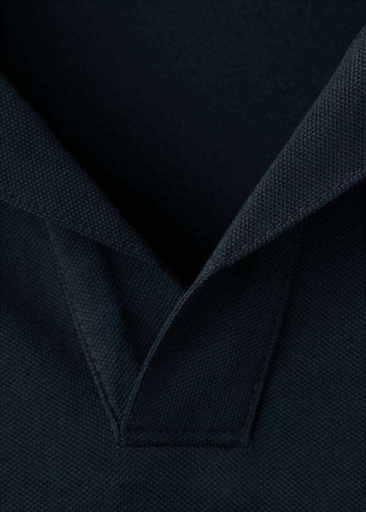 Slim fit piqué polo — Navy