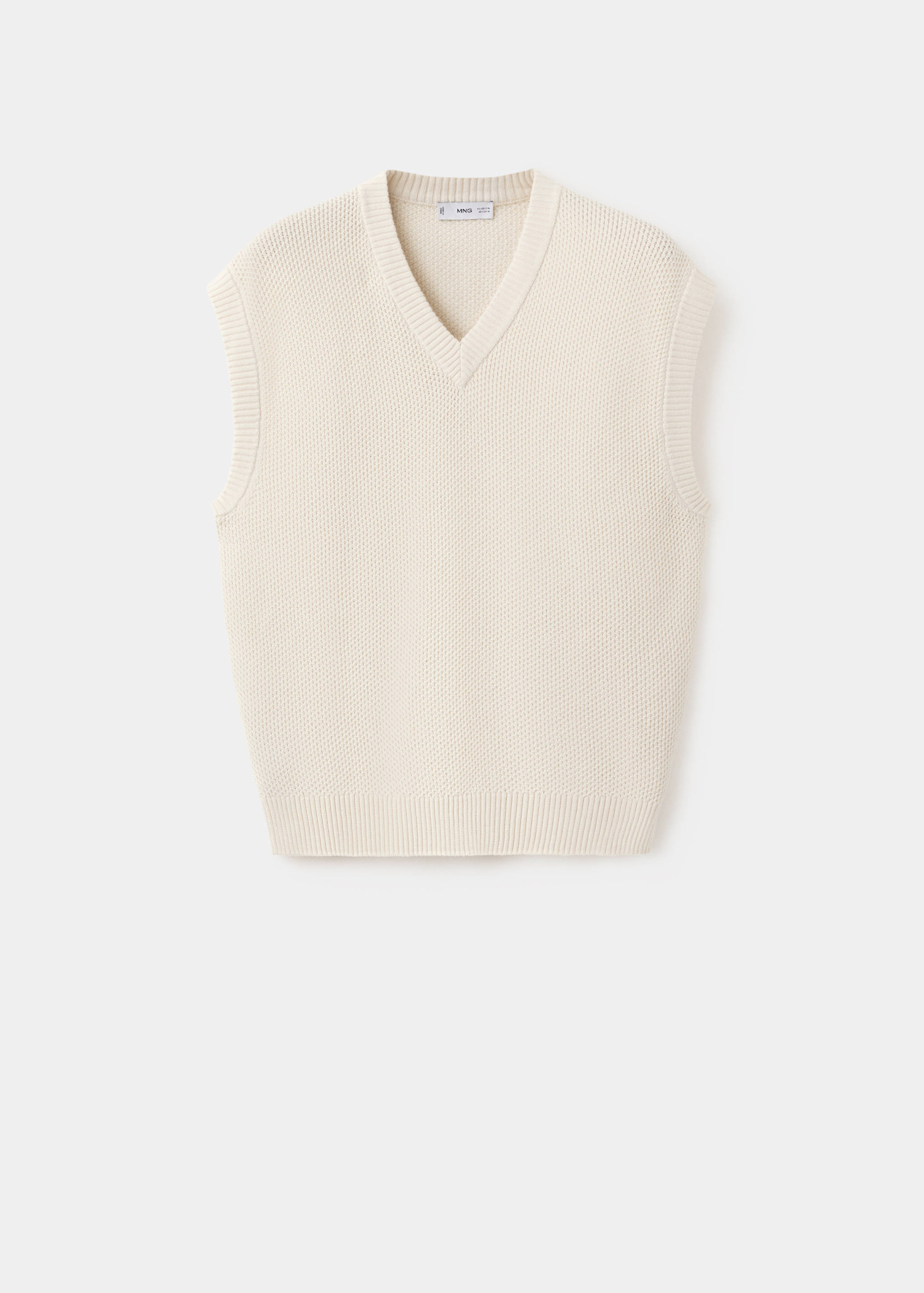 Microstructure knit gilet - Article without model