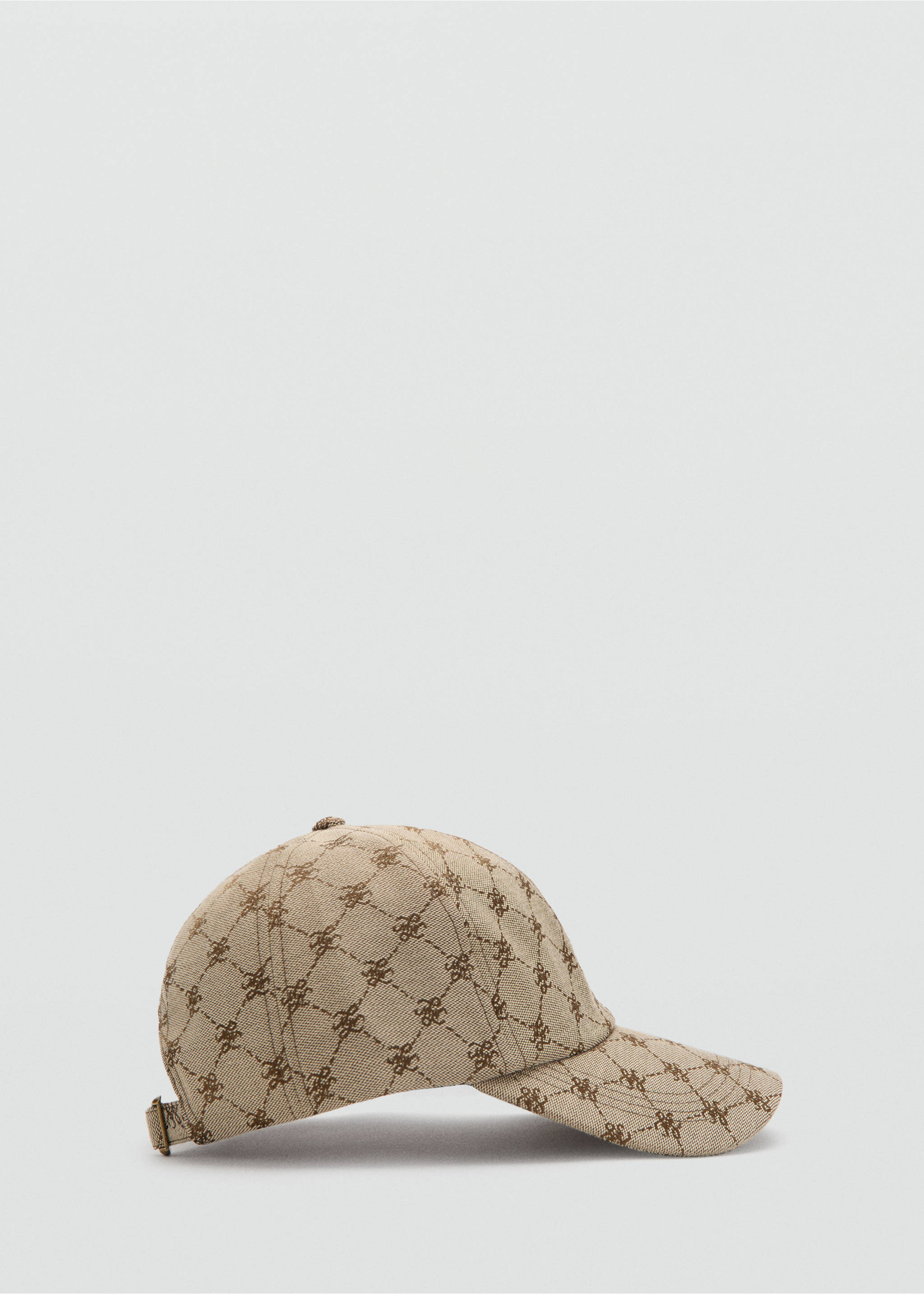 Cap with printed logo - Article without model, Beige. Ref: 27074432-00.