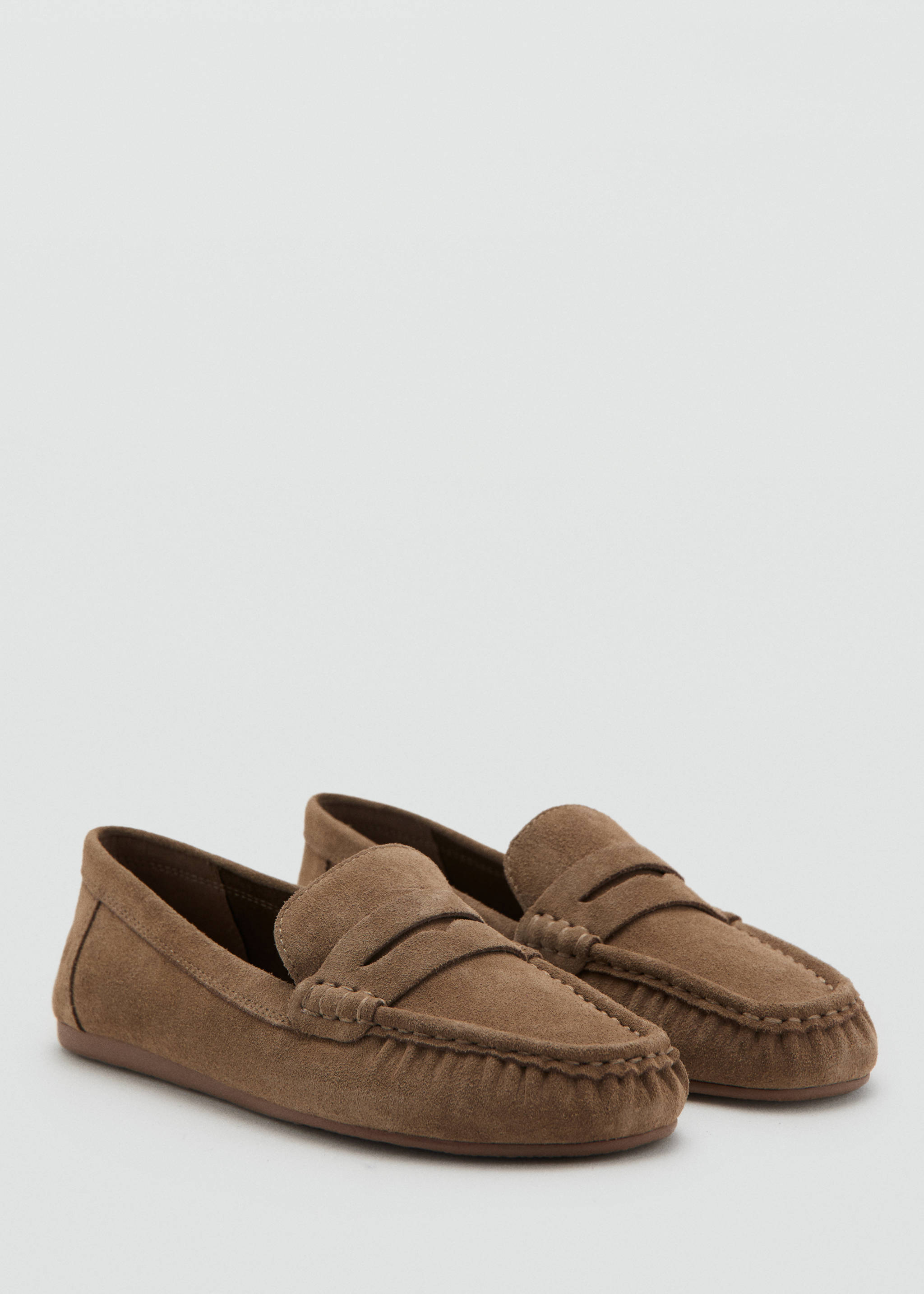 Suede penny loafers - Medium plane