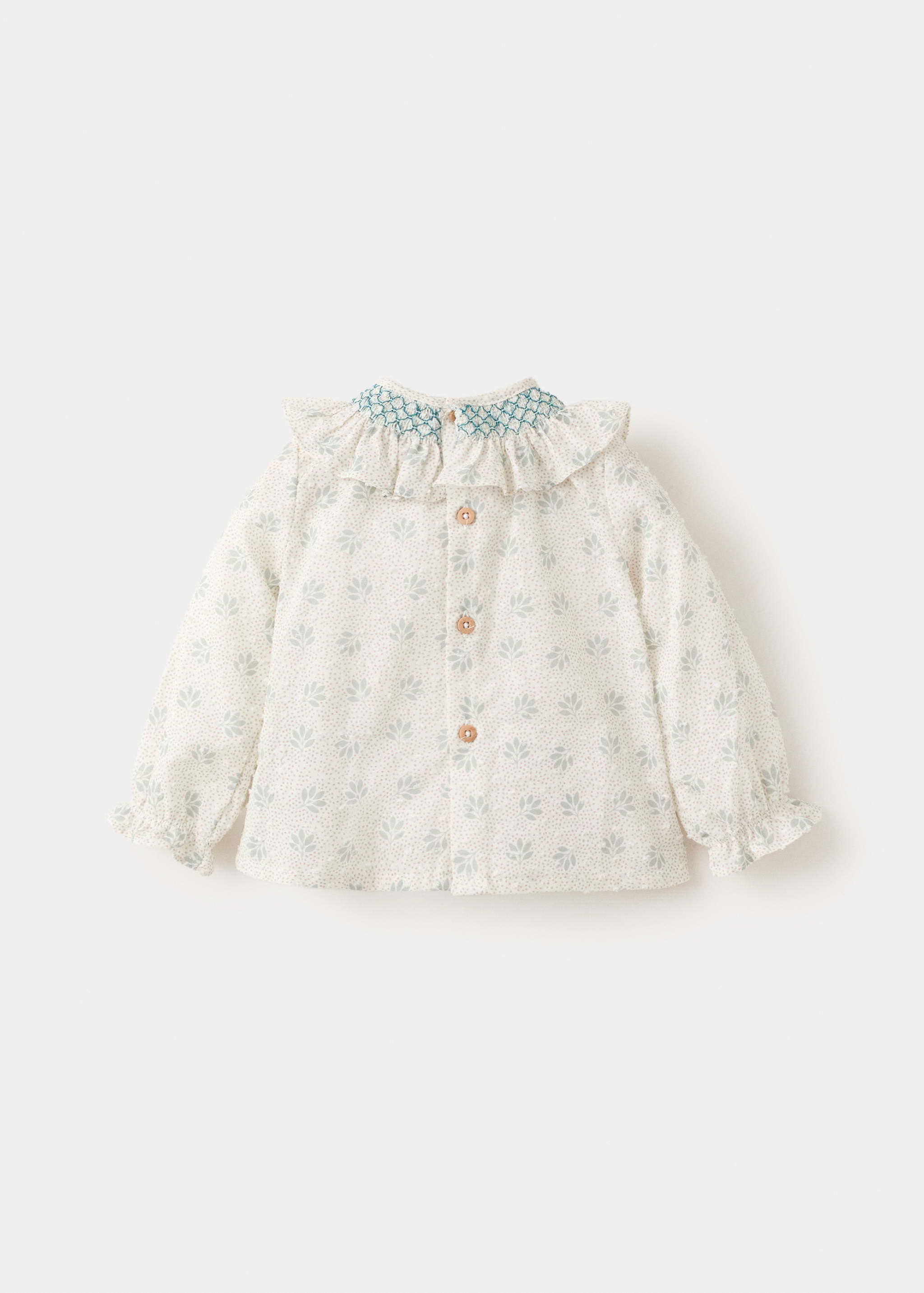 Blusa cuello babydoll bordada - Detalle del artículo 8