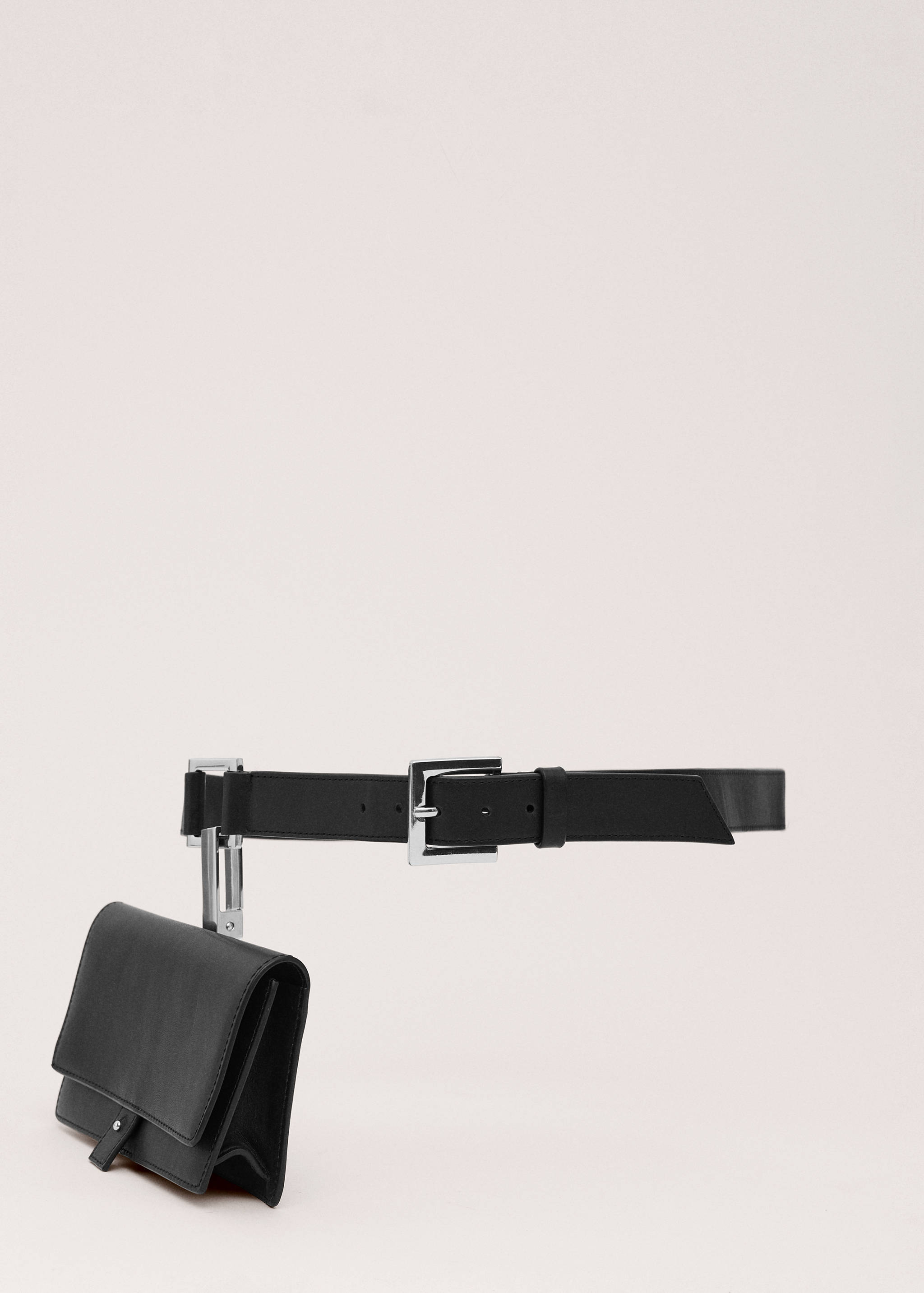 Ремень из 100% натуральной кожи со съемным кошельком - Изделие без модели