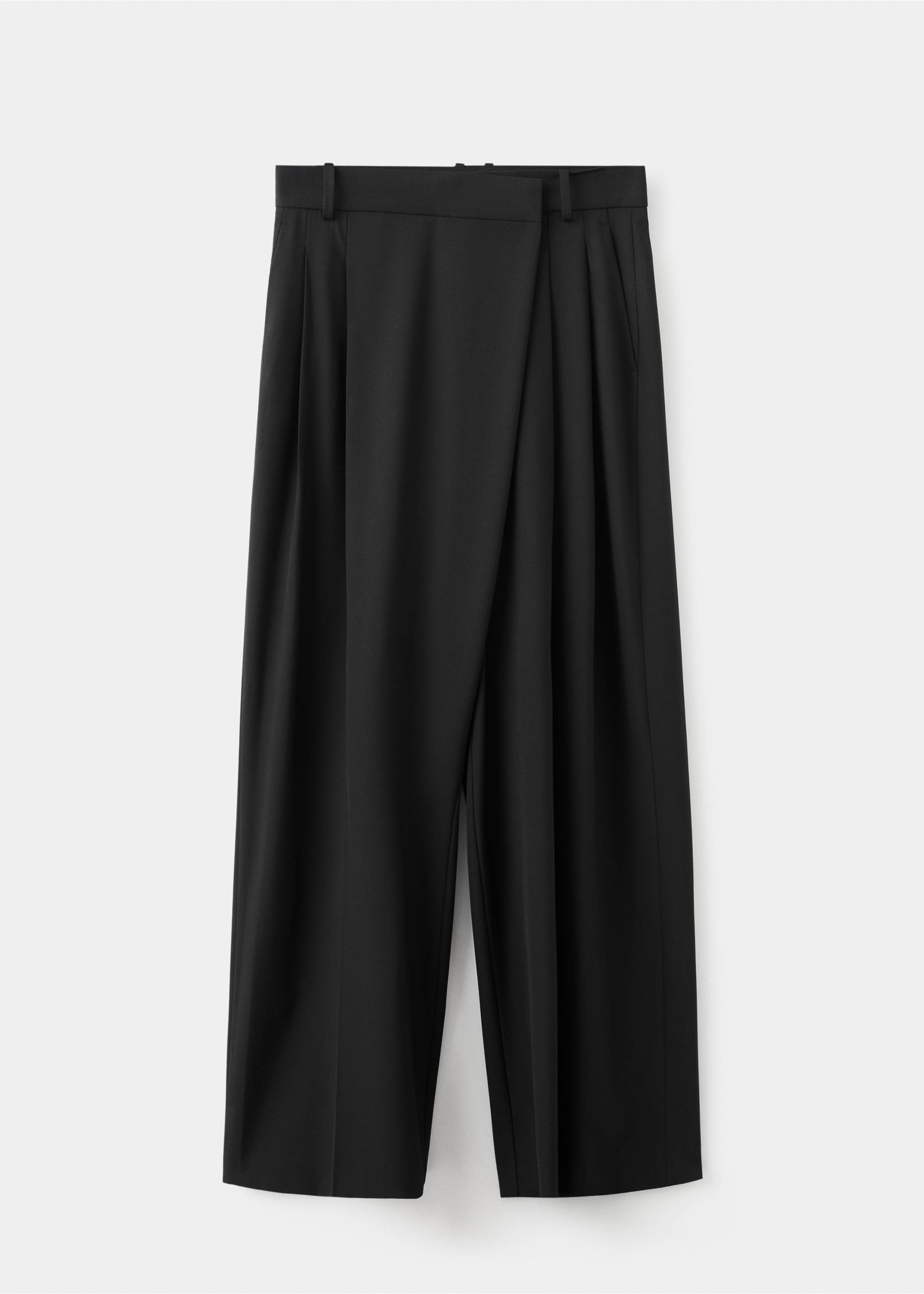 Pantalon croisé asymétrique - Article sans modèle, Noir. Ref: 27074444-00.