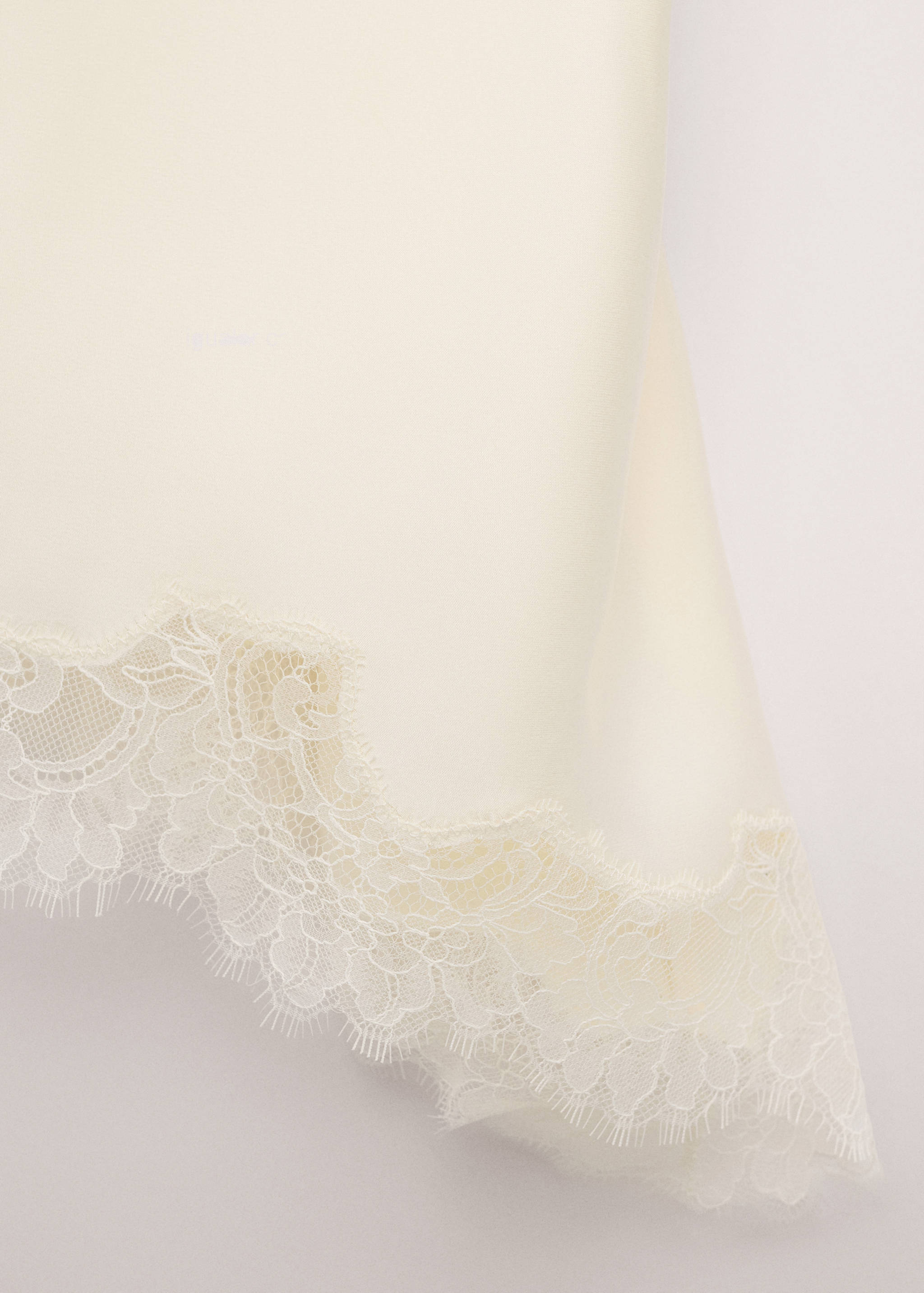 Asymmetric satin lace top - Details of the article 8