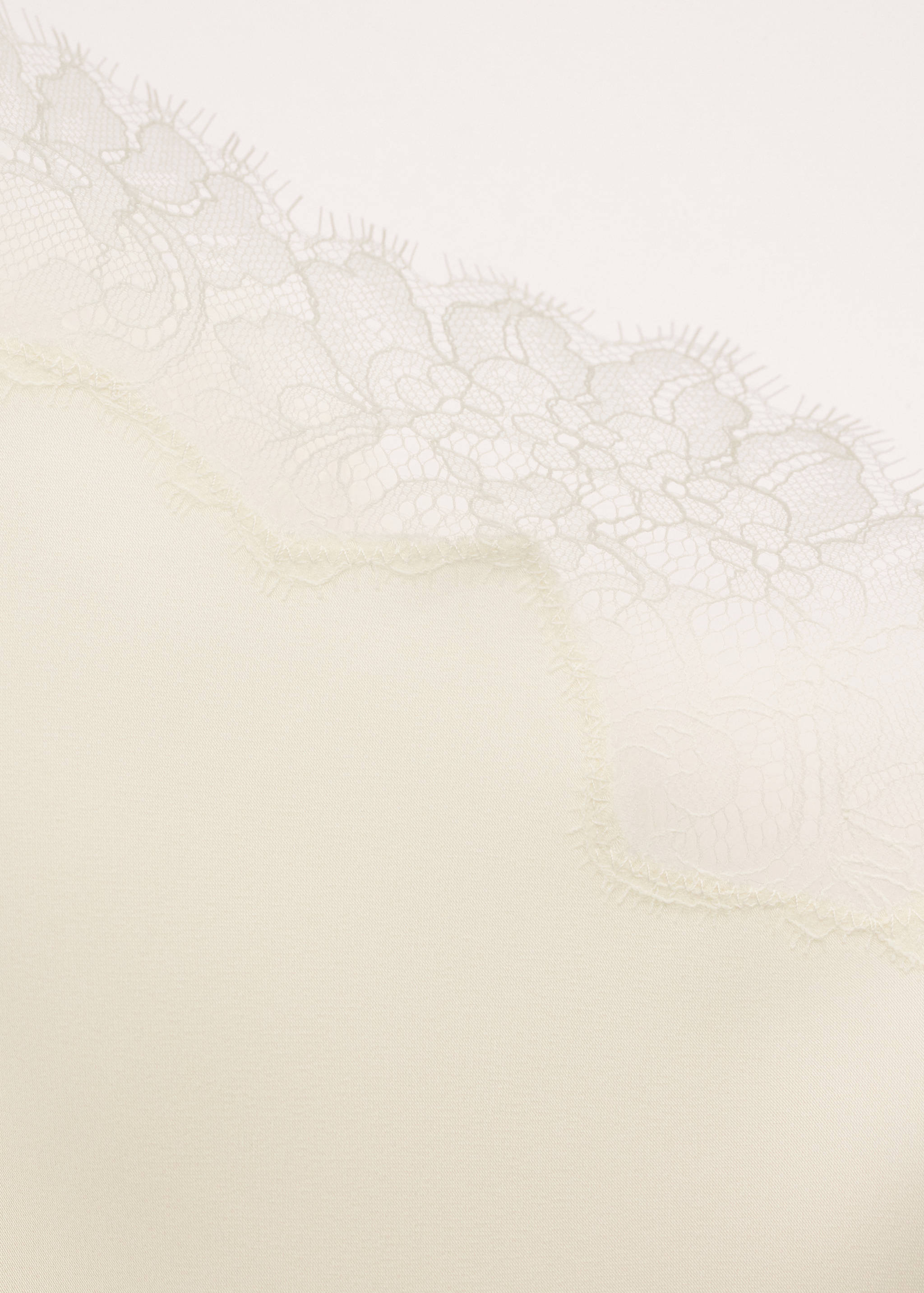 Asymmetric satin lace top - Details of the article 0