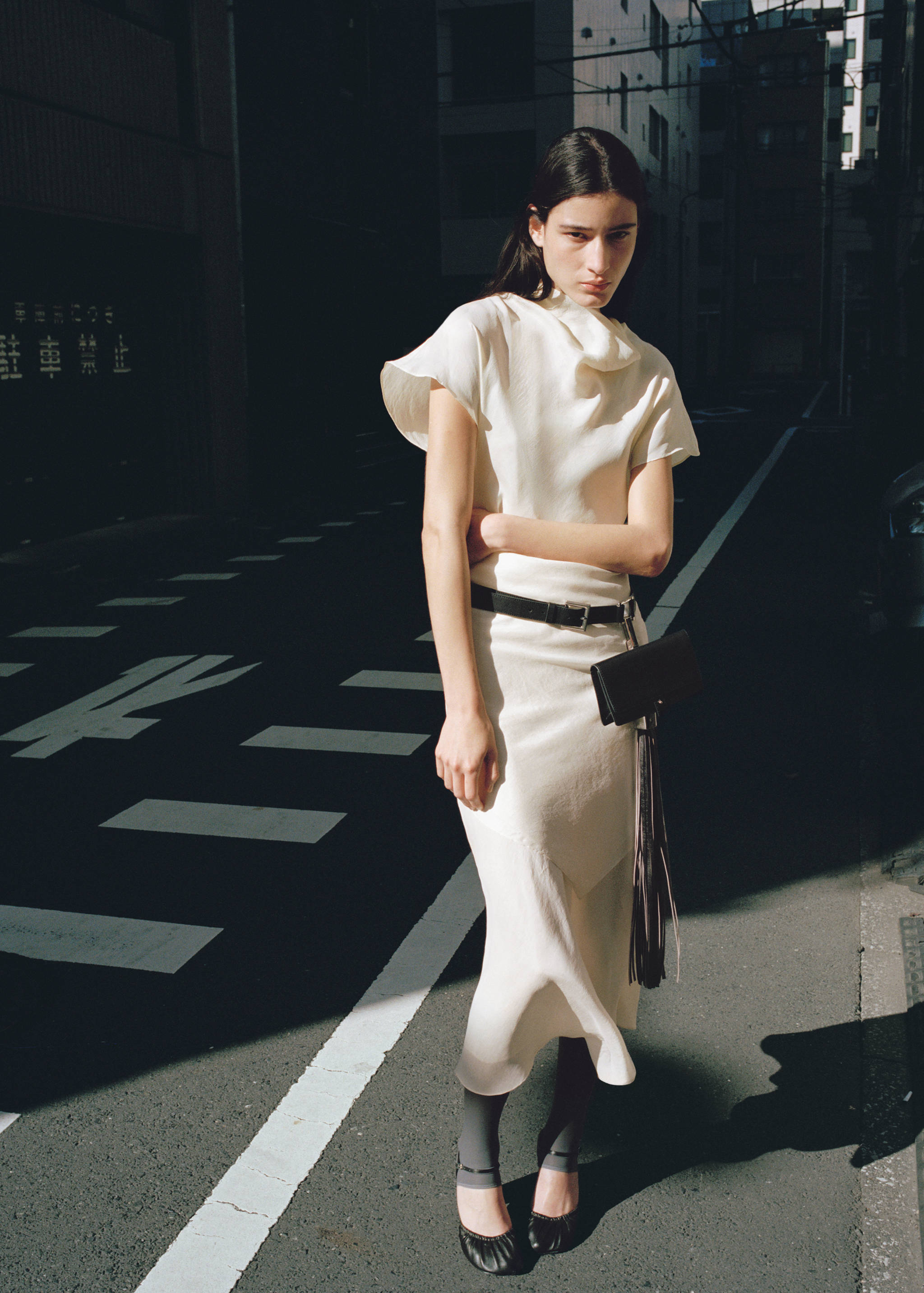 Robe lyocell combinée foulard - Détail de l'article 1