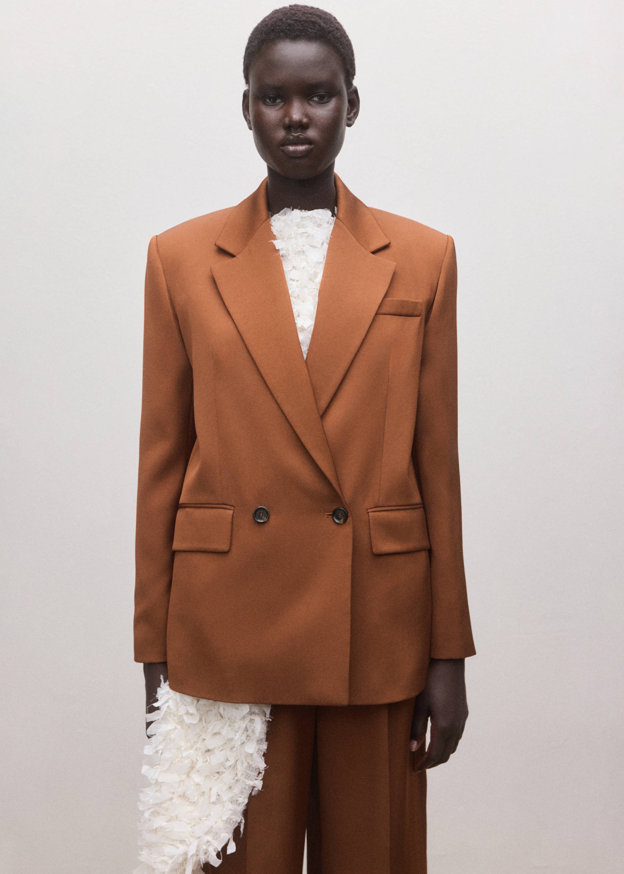 Double-breasted suit jacket - Medium plane