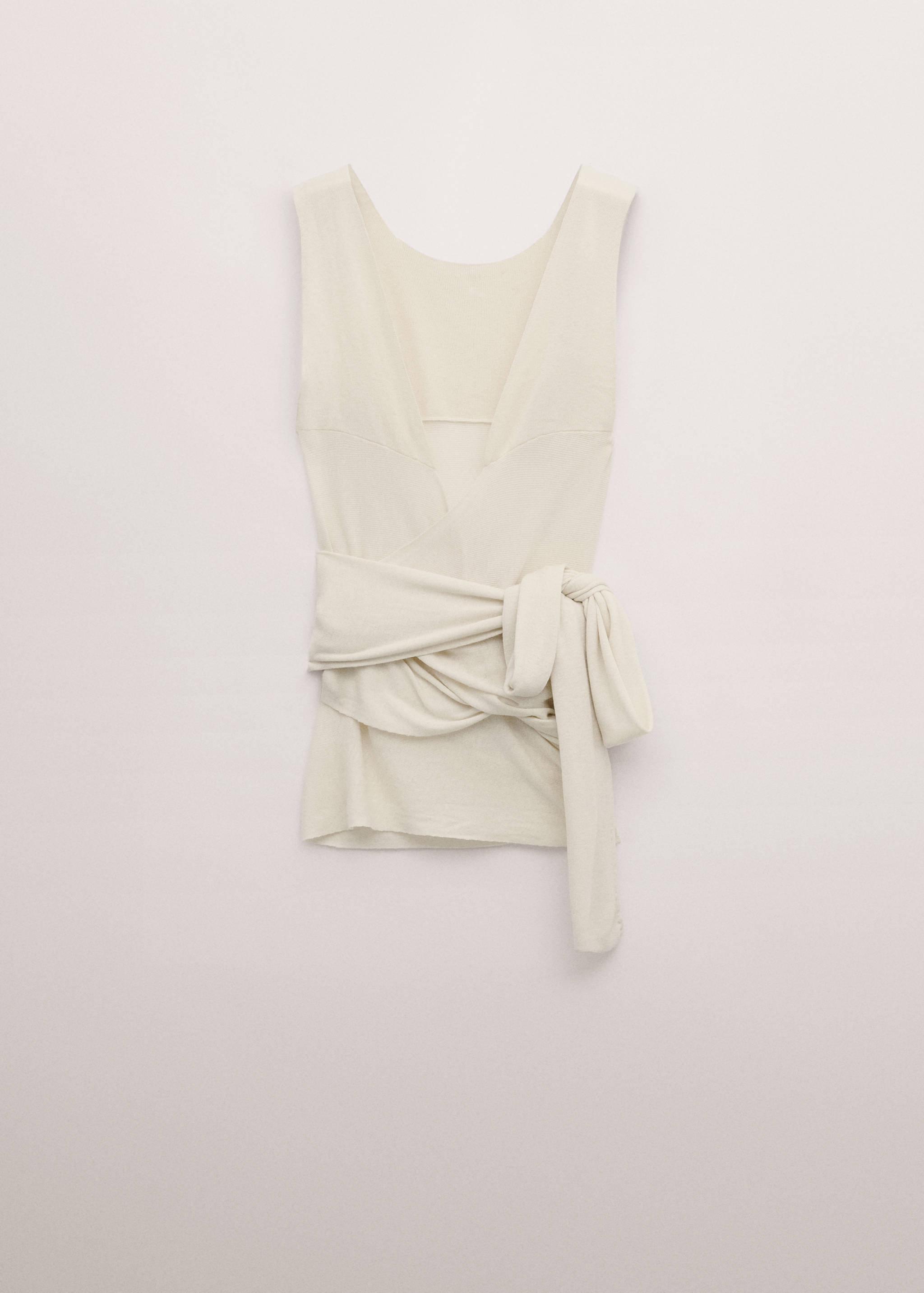 Wrap waist wool top - Article without model