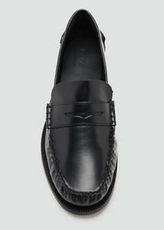 Leather loafers — Black 4