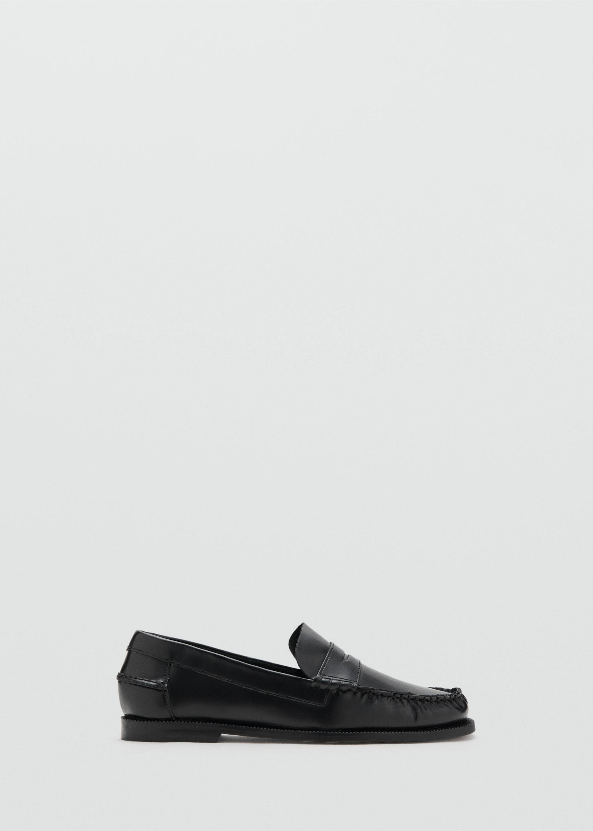 Mocasín piel - Artículo sin modelo, Negro. Ref: 27074769-00.