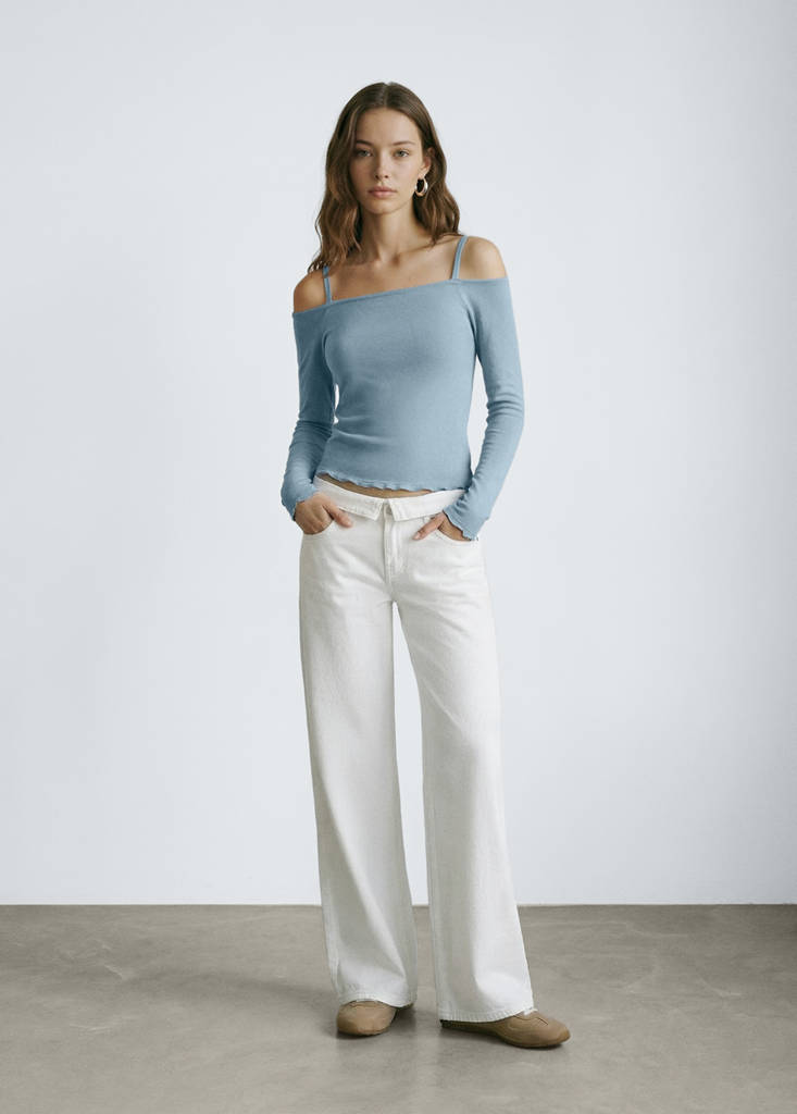 Strapless top — Blue