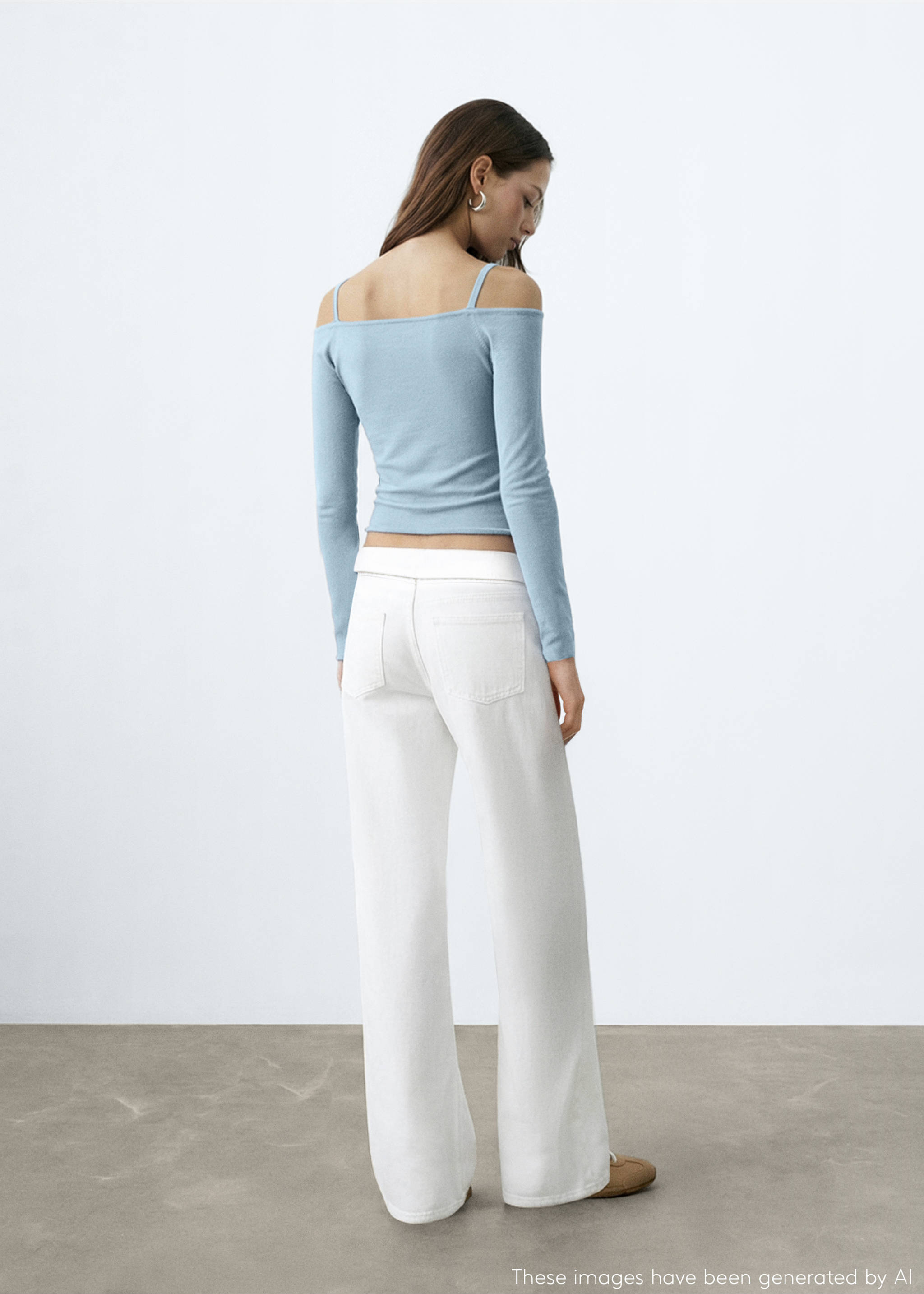 Strapless top - Reverse of the article, Blue. Ref: 27074770-00.