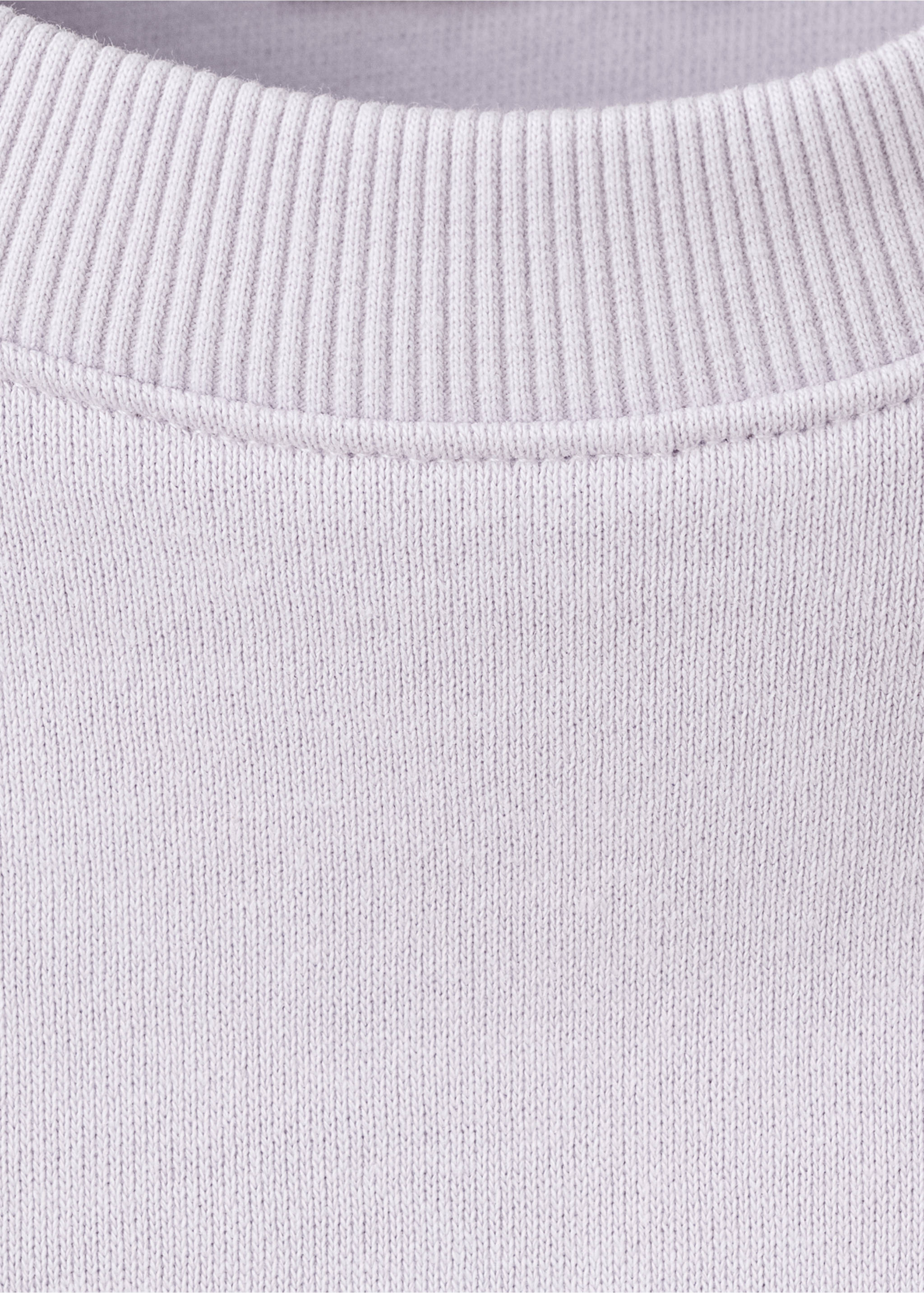 Cotton sweatshirt with text - Details of the article 8, Light/Pastel Purple. Ref: 27074776-00.