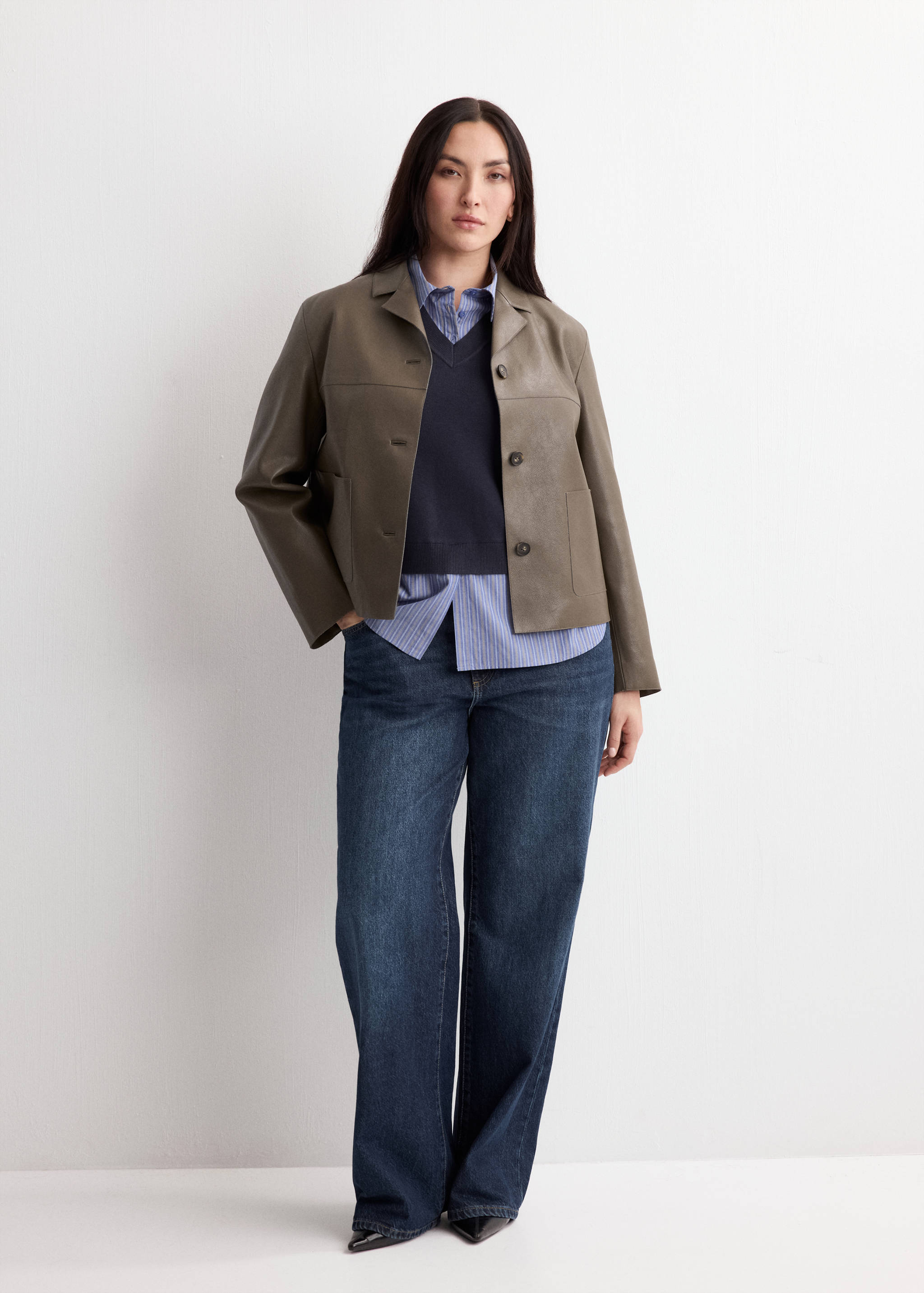 Veste cuir synthétique poches - Détail de l'article 3