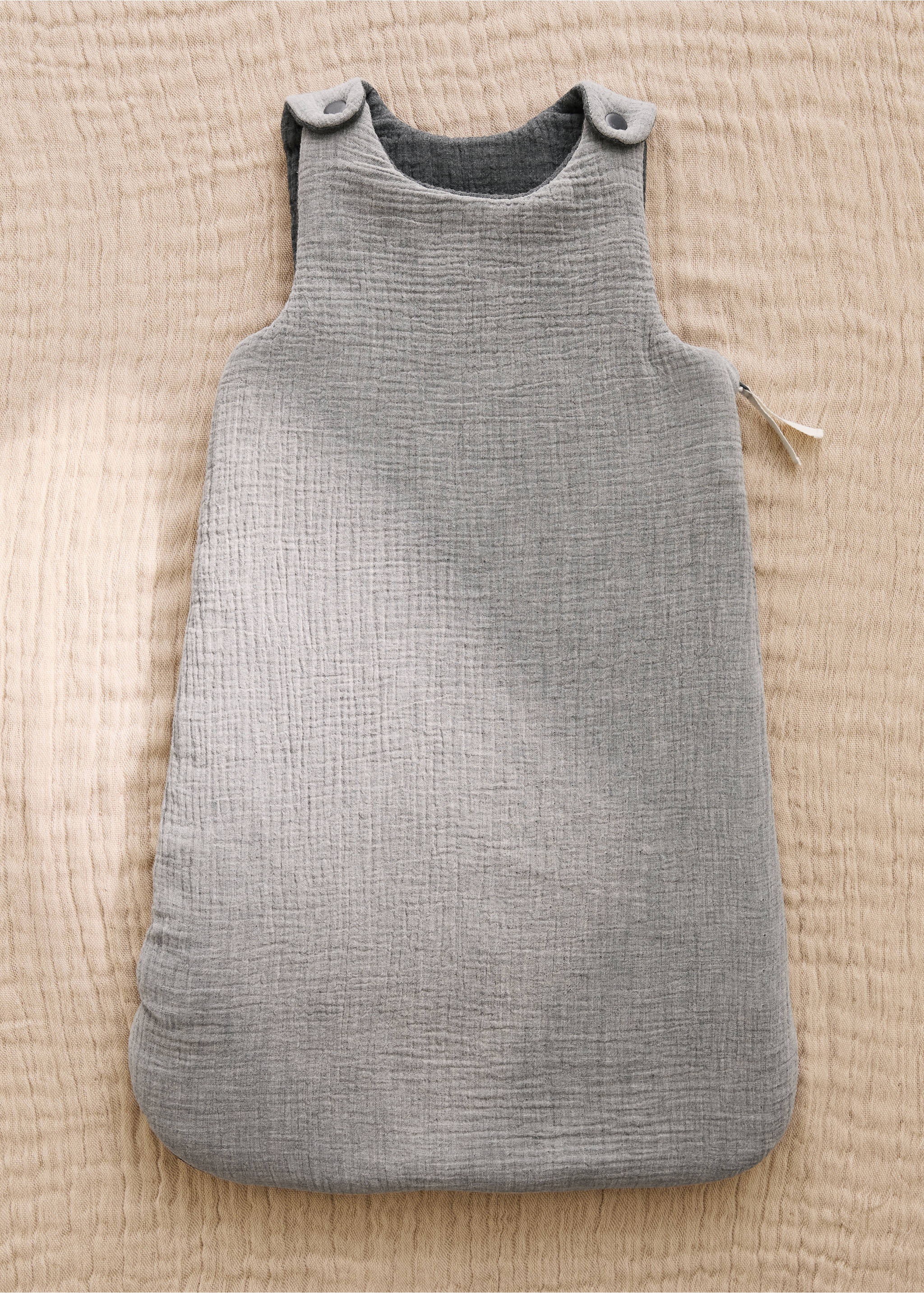 Sac pour poussette en gaze de coton - Plan général, Gris. Ref: 27074783-00.