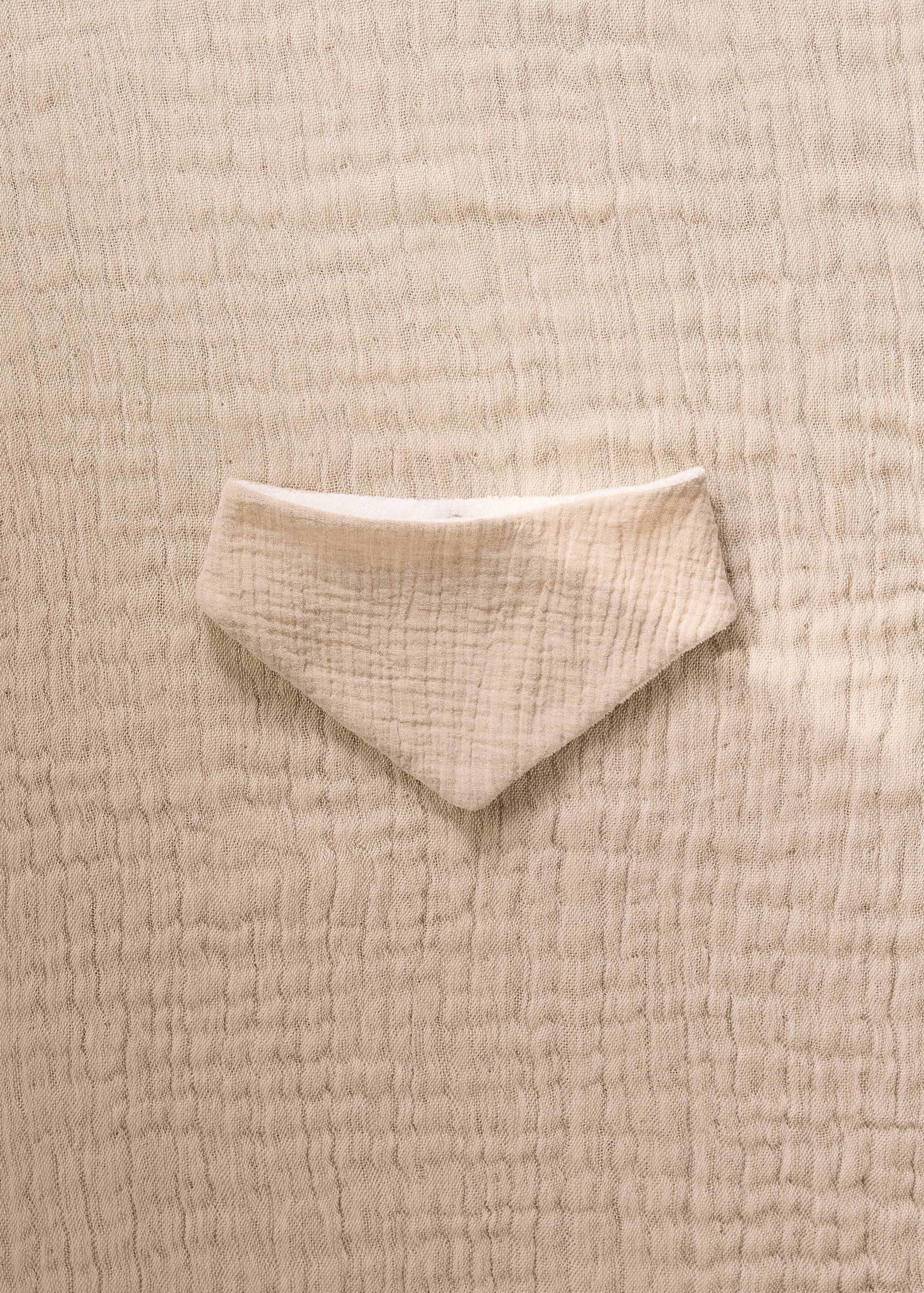 Cotton gauze bib - General plane