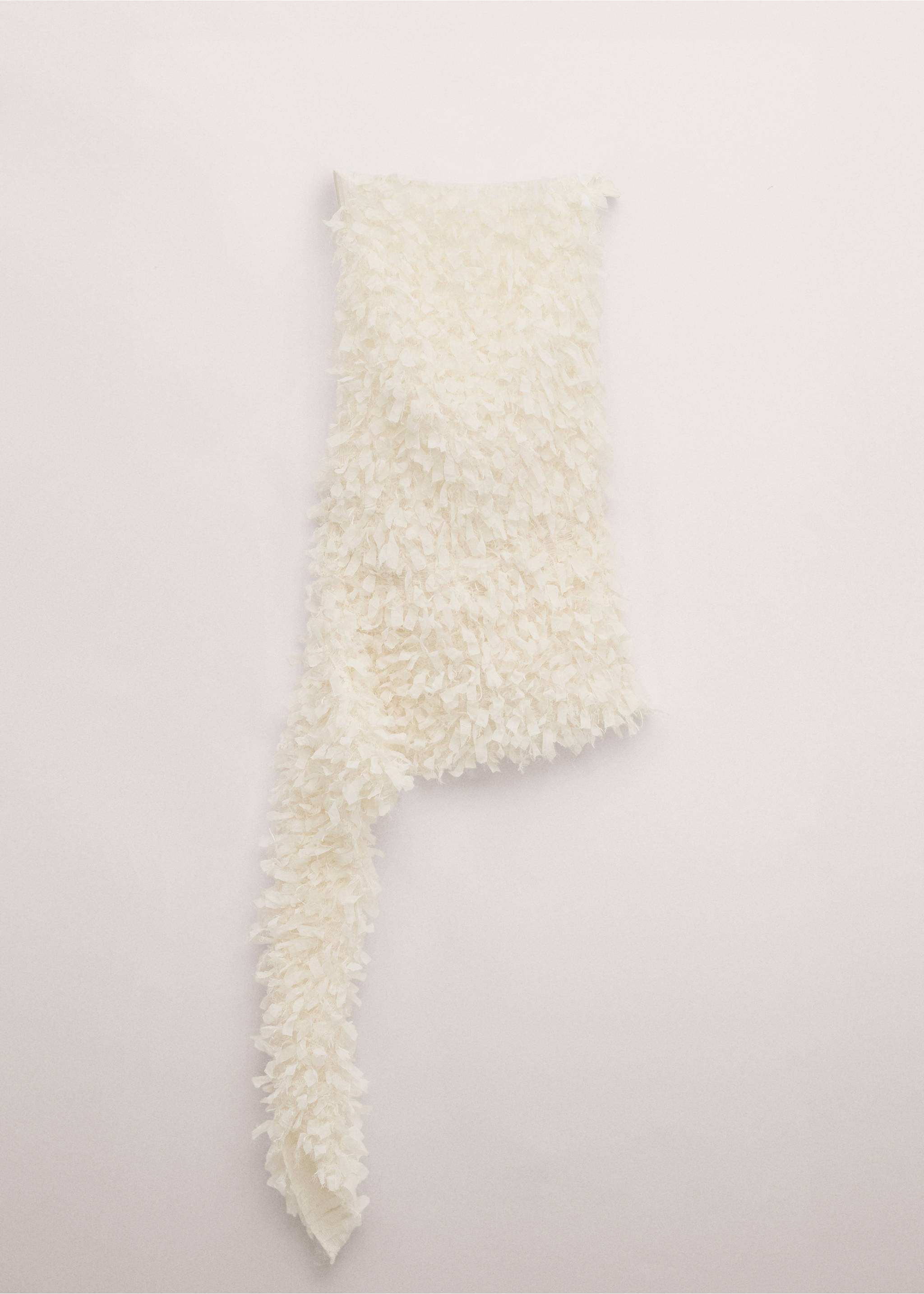 Asymmetrical textured top - Article without model, Off White. Ref: 27074788-00.