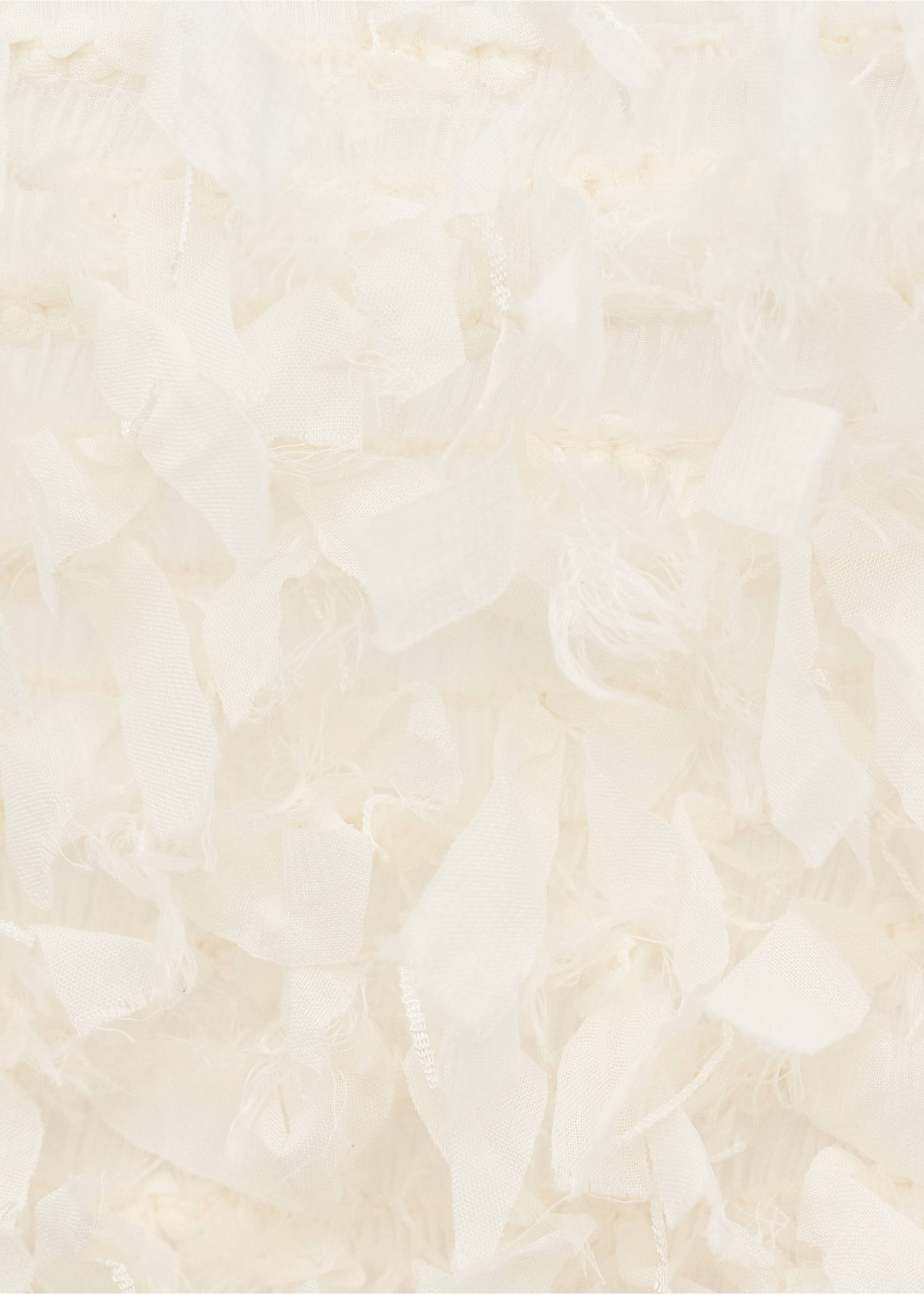 Asymmetrical textured top - Details of the article 8, Off White. Ref: 27074788-00.